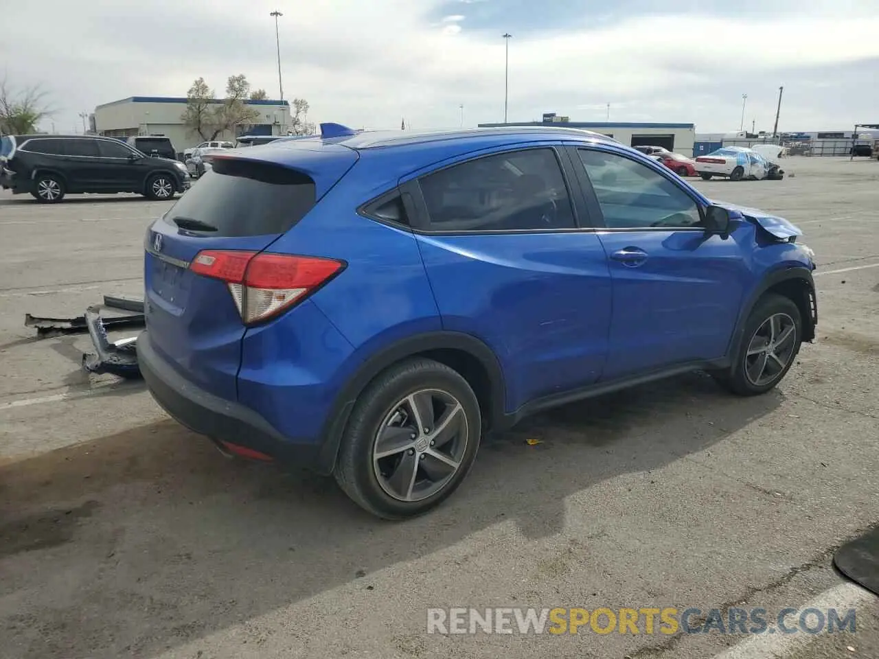 3 fotografías del automóvil dañado 3CZRU5H51NM715036 HONDA HR-V 2022