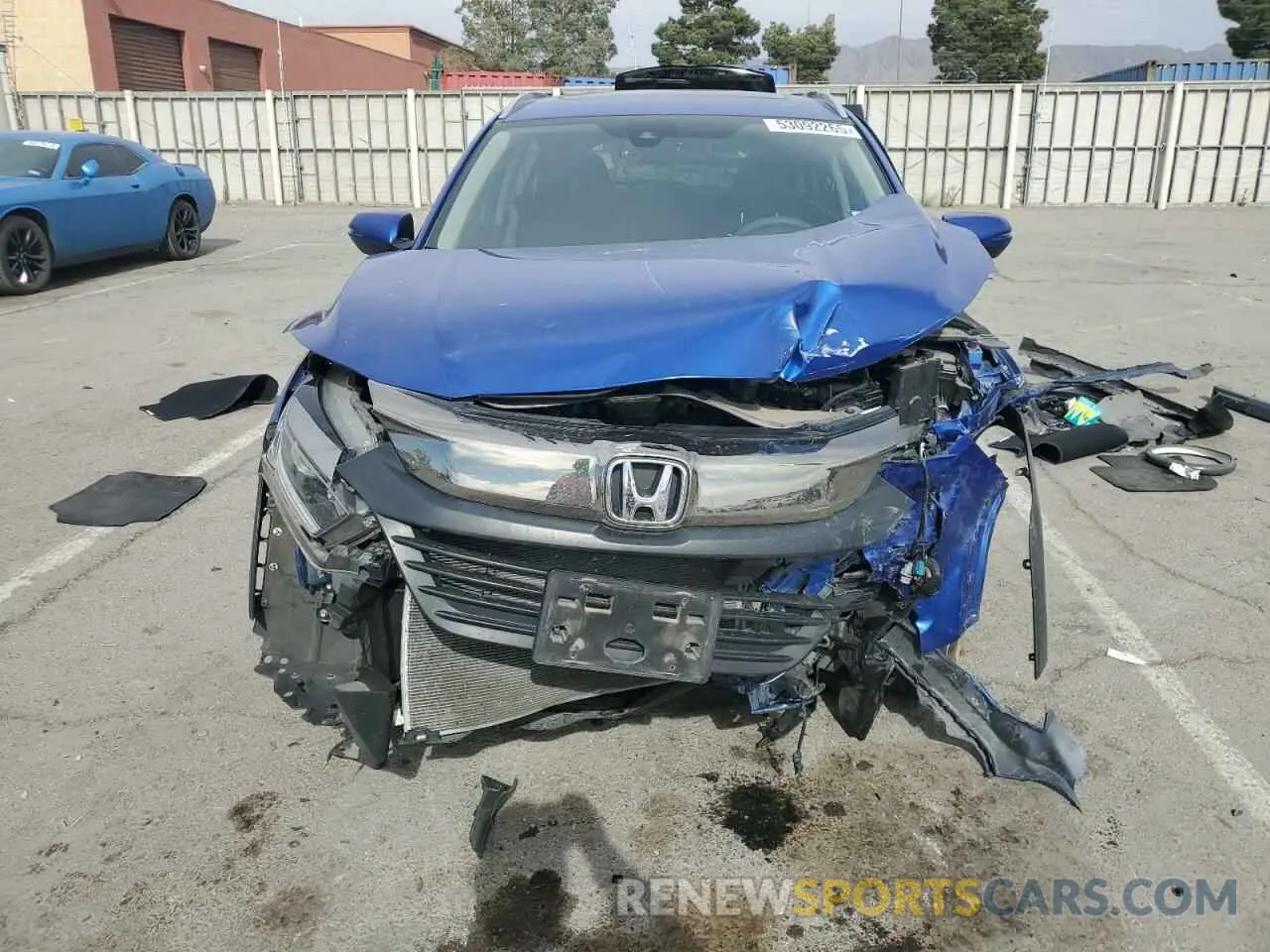 5 fotografías del automóvil dañado 3CZRU5H51NM715036 HONDA HR-V 2022