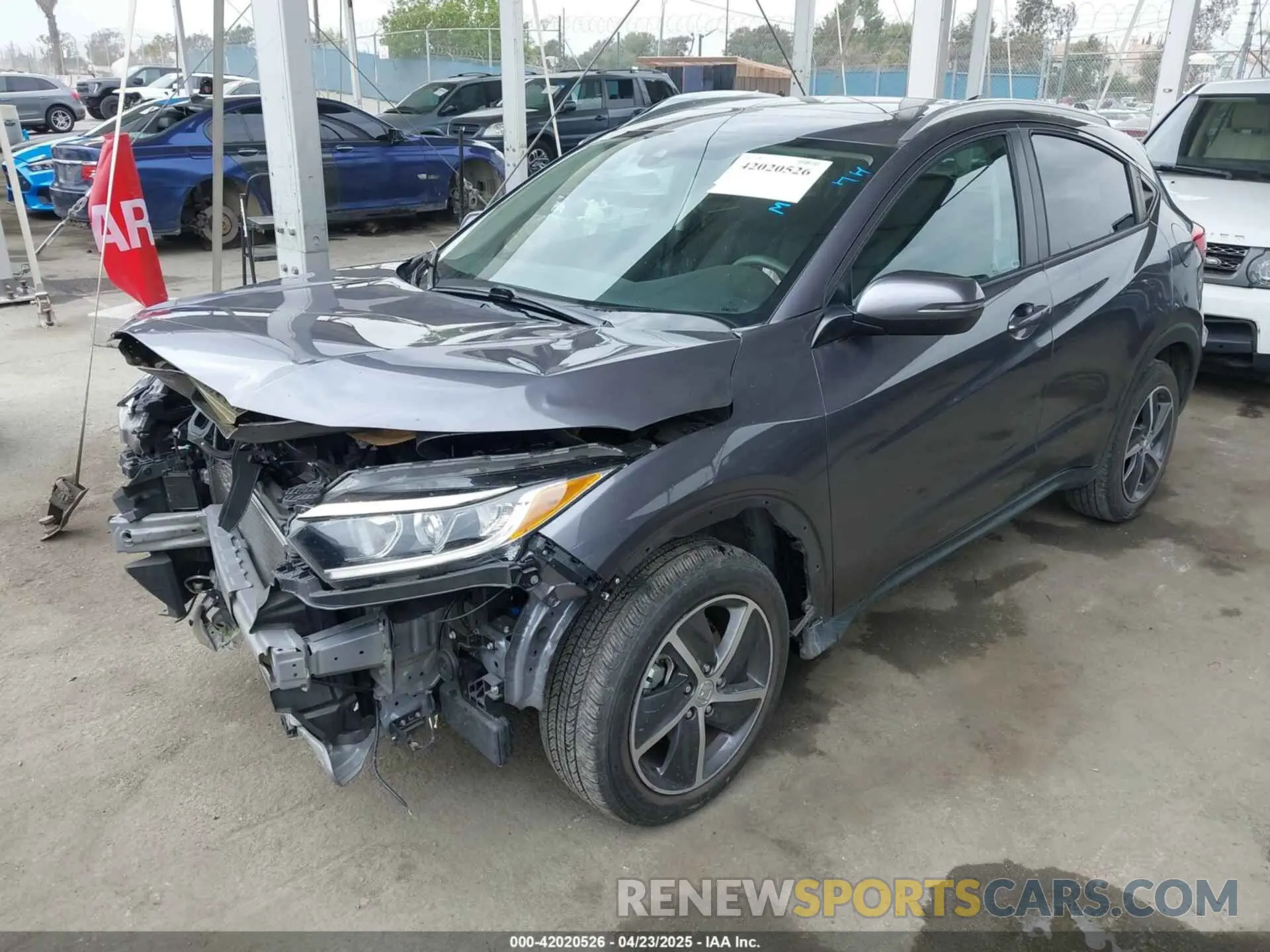 2 fotografías del automóvil dañado 3CZRU5H51NM719006 HONDA HR-V 2022