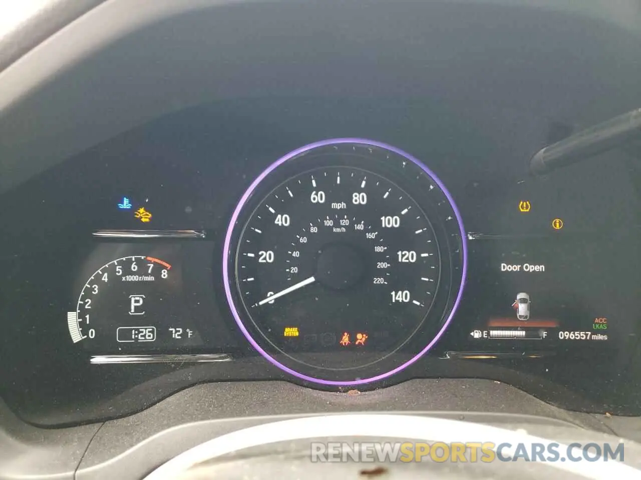 9 fotografías del automóvil dañado 3CZRU5H51NM720494 HONDA HR-V 2022