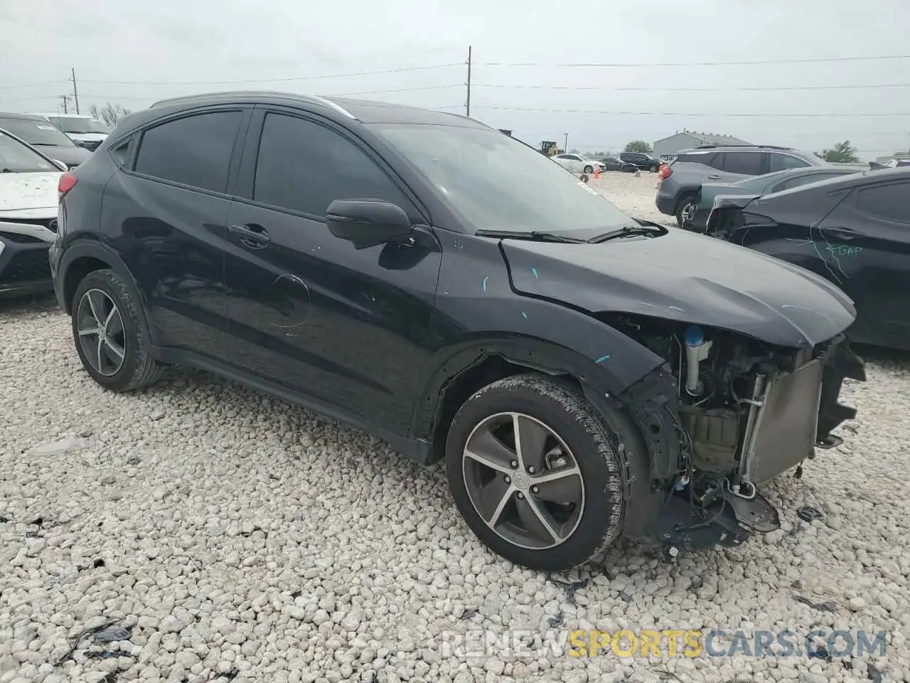 4 fotografías del automóvil dañado 3CZRU5H52NM737014 HONDA HR-V 2022