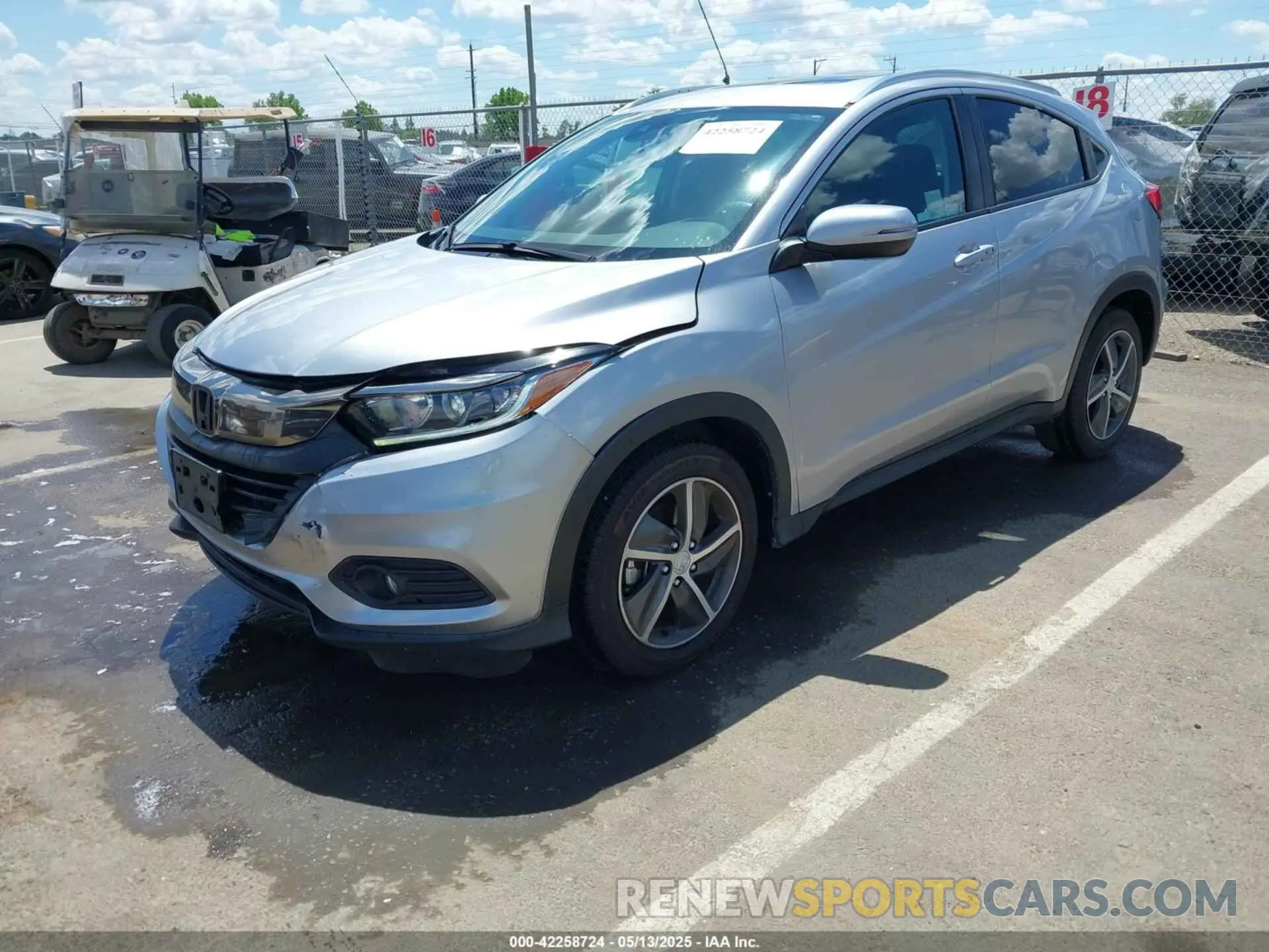 2 fotografías del automóvil dañado 3CZRU5H52NM738776 HONDA HR-V 2022