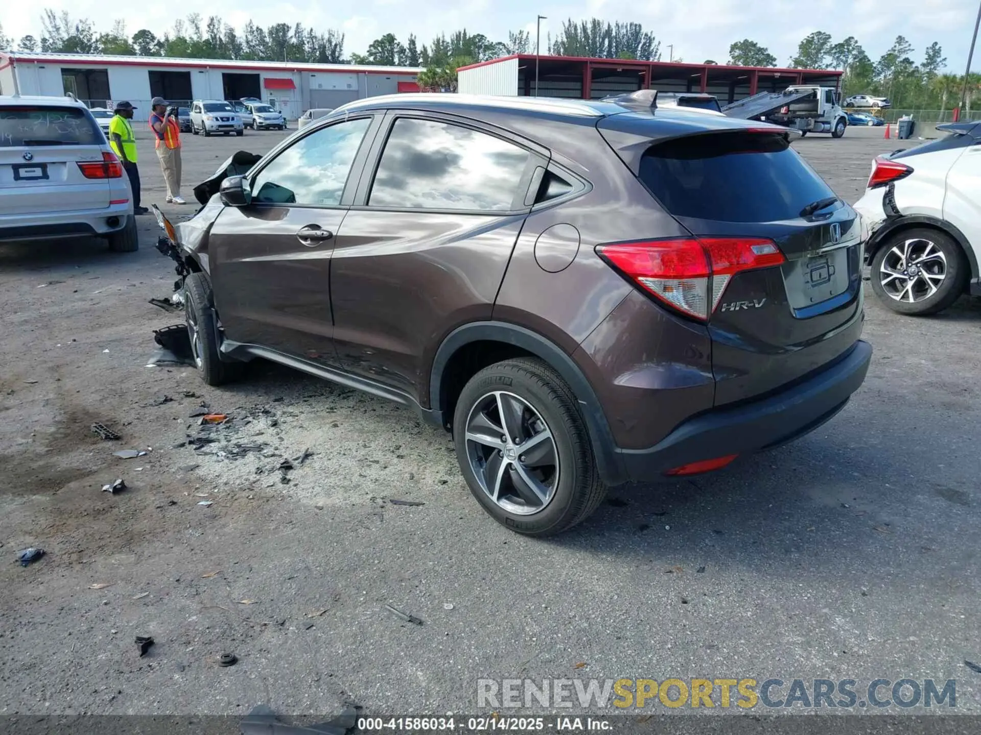 3 fotografías del automóvil dañado 3CZRU5H55NM710776 HONDA HR-V 2022