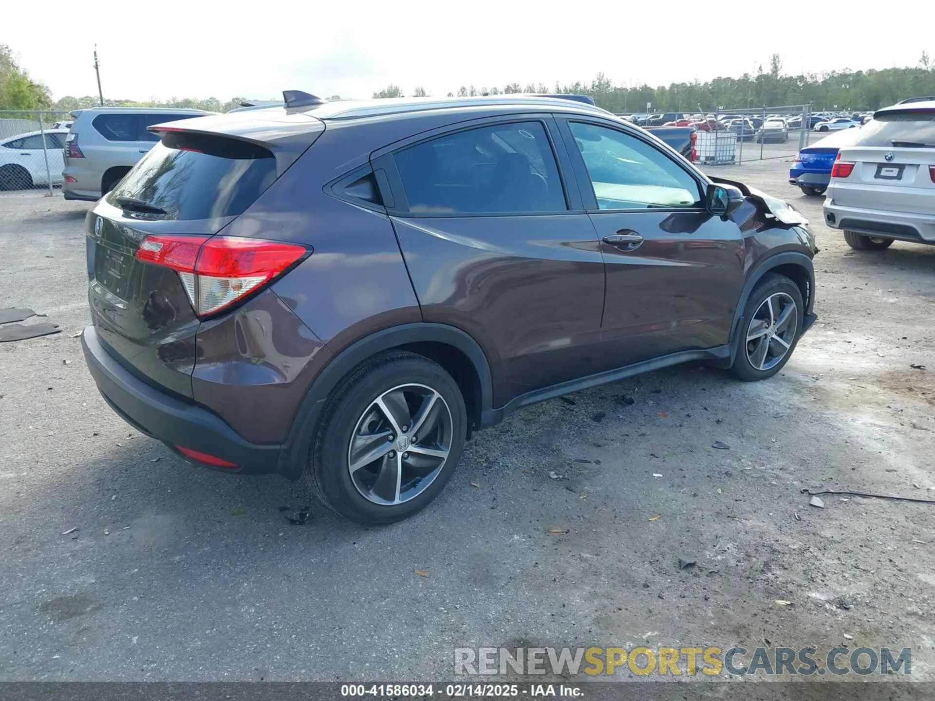 4 fotografías del automóvil dañado 3CZRU5H55NM710776 HONDA HR-V 2022