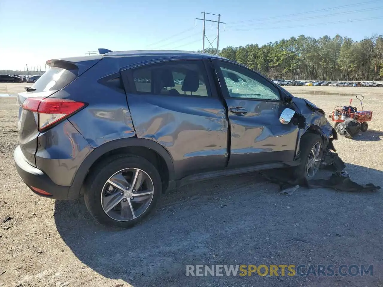 3 fotografías del automóvil dañado 3CZRU5H56NM721656 HONDA HR-V 2022