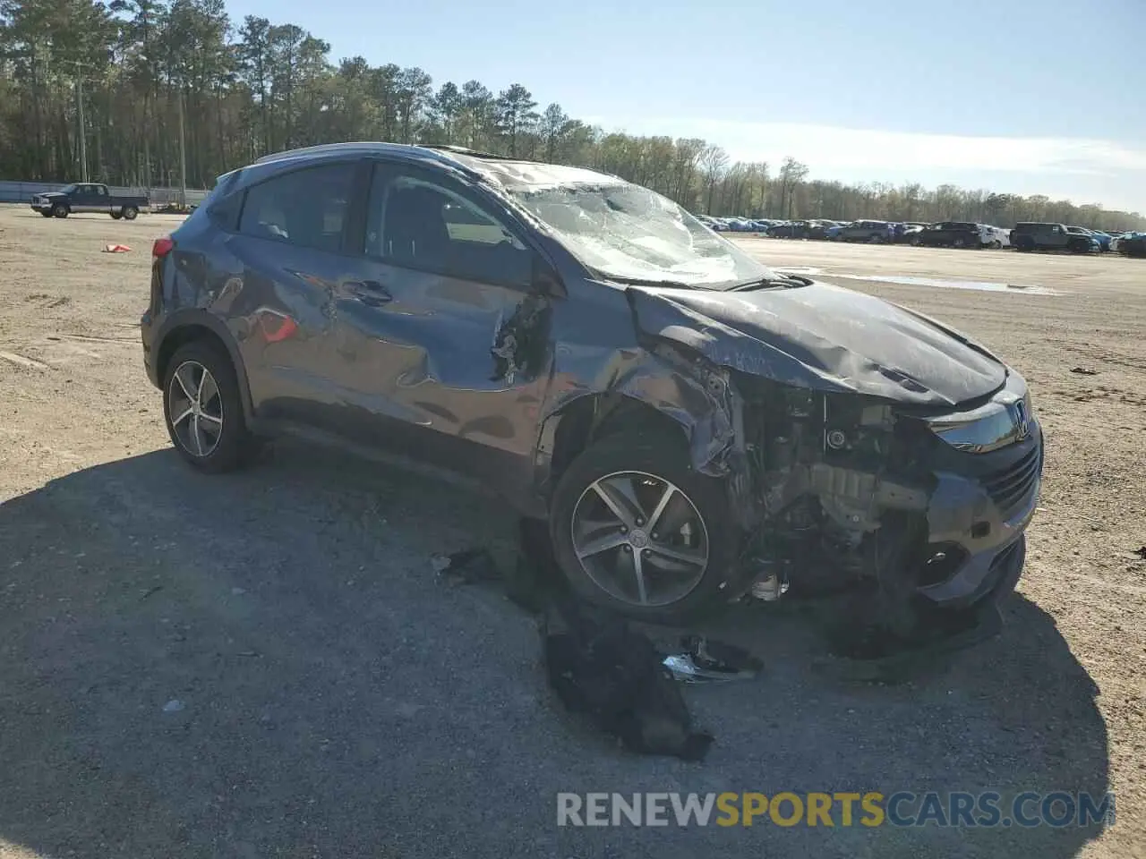 4 fotografías del automóvil dañado 3CZRU5H56NM721656 HONDA HR-V 2022