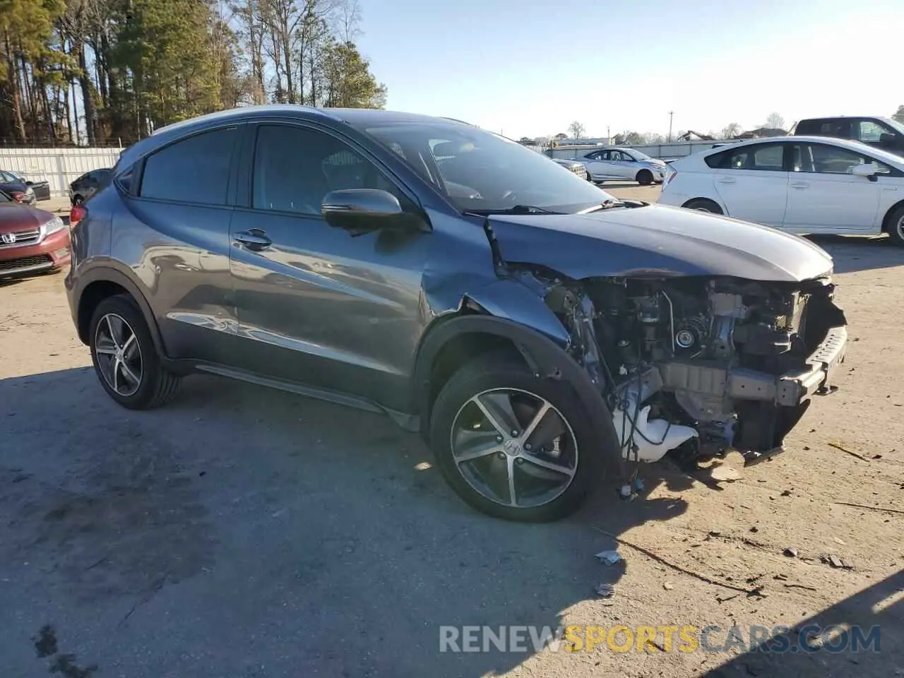 4 fotografías del automóvil dañado 3CZRU5H57NM734707 HONDA HR-V 2022