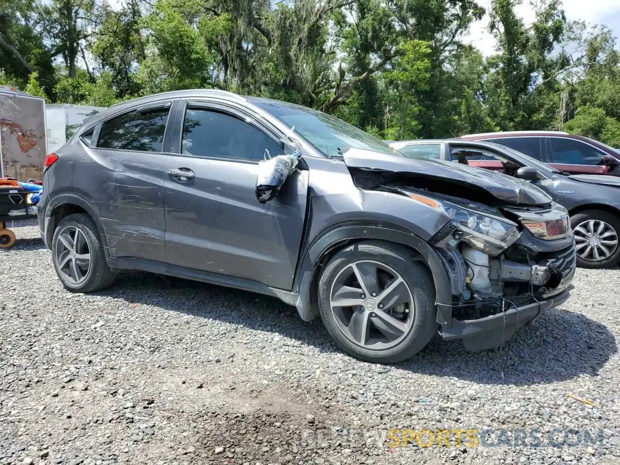 4 fotografías del automóvil dañado 3CZRU5H5XNM726780 HONDA HR-V 2022
