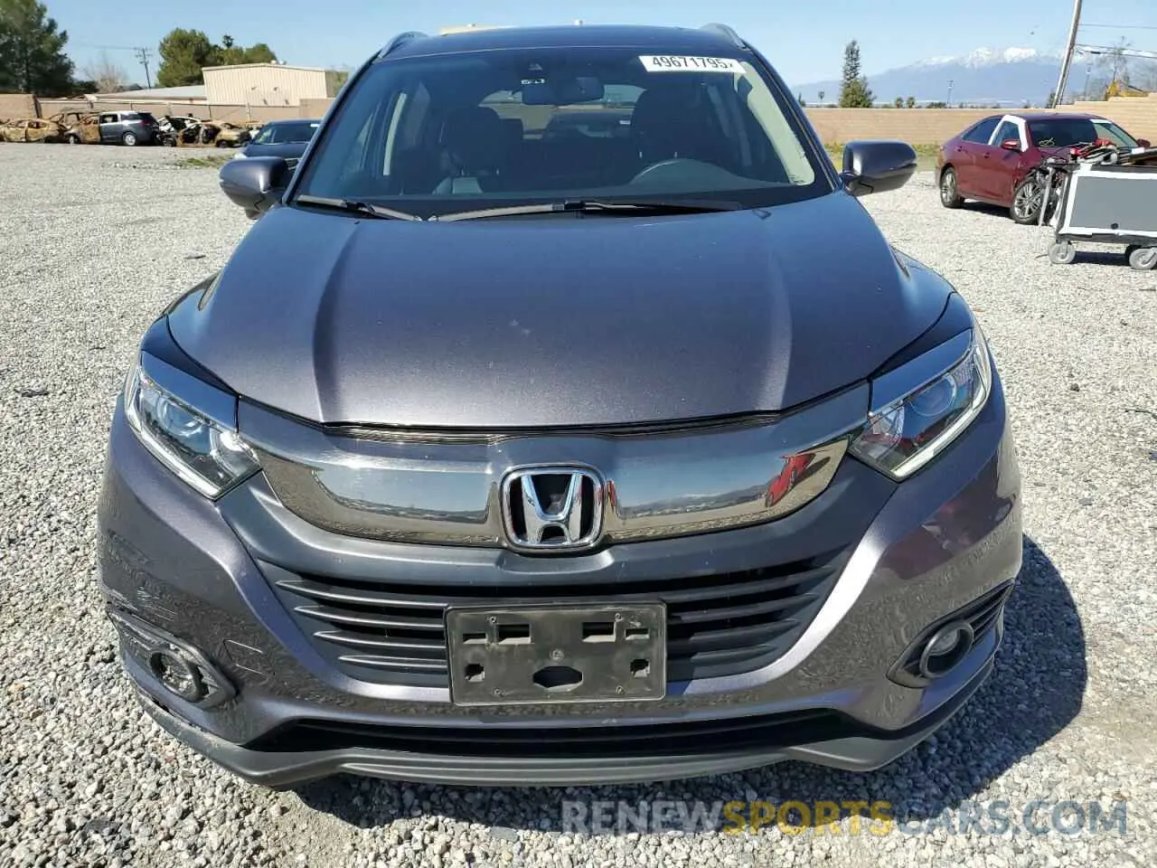 5 fotografías del automóvil dañado 3CZRU5H70NM725493 HONDA HR-V 2022
