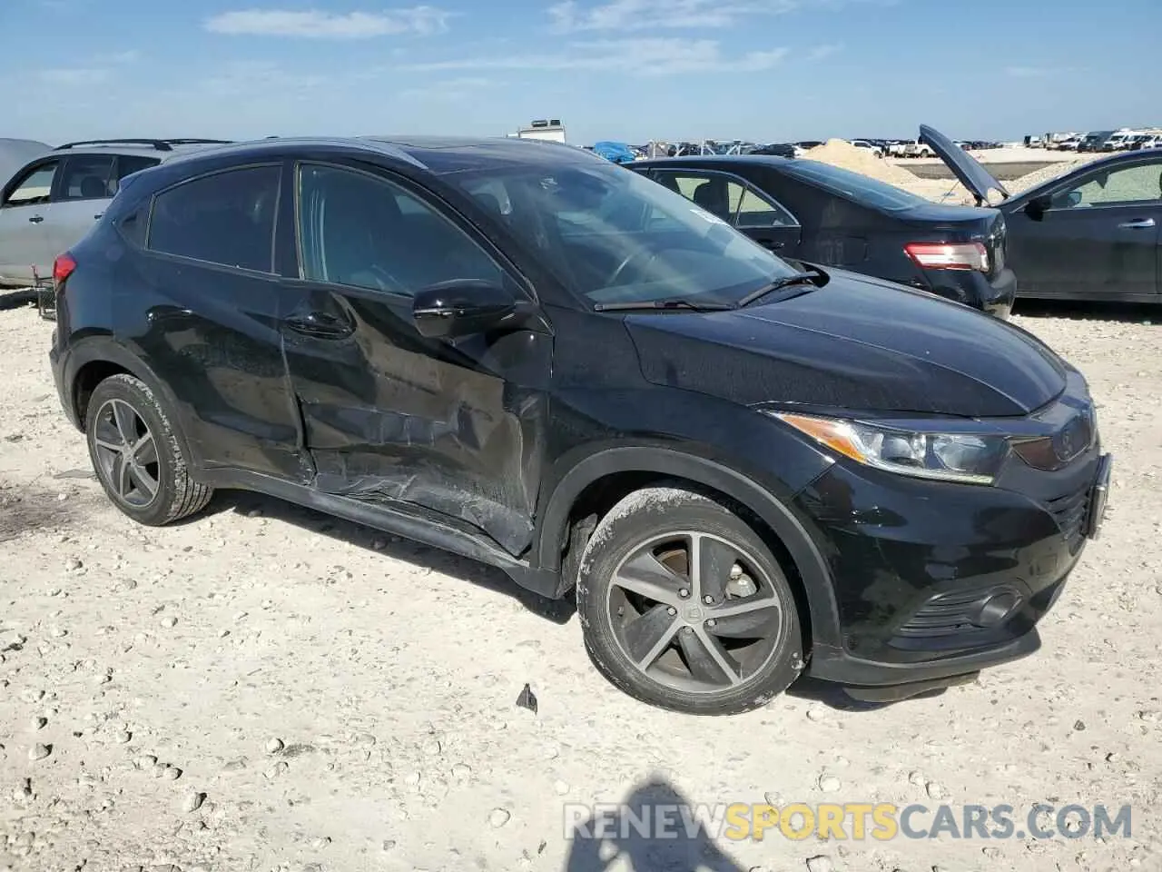 4 fotografías del automóvil dañado 3CZRU5H75NM708527 HONDA HR-V 2022
