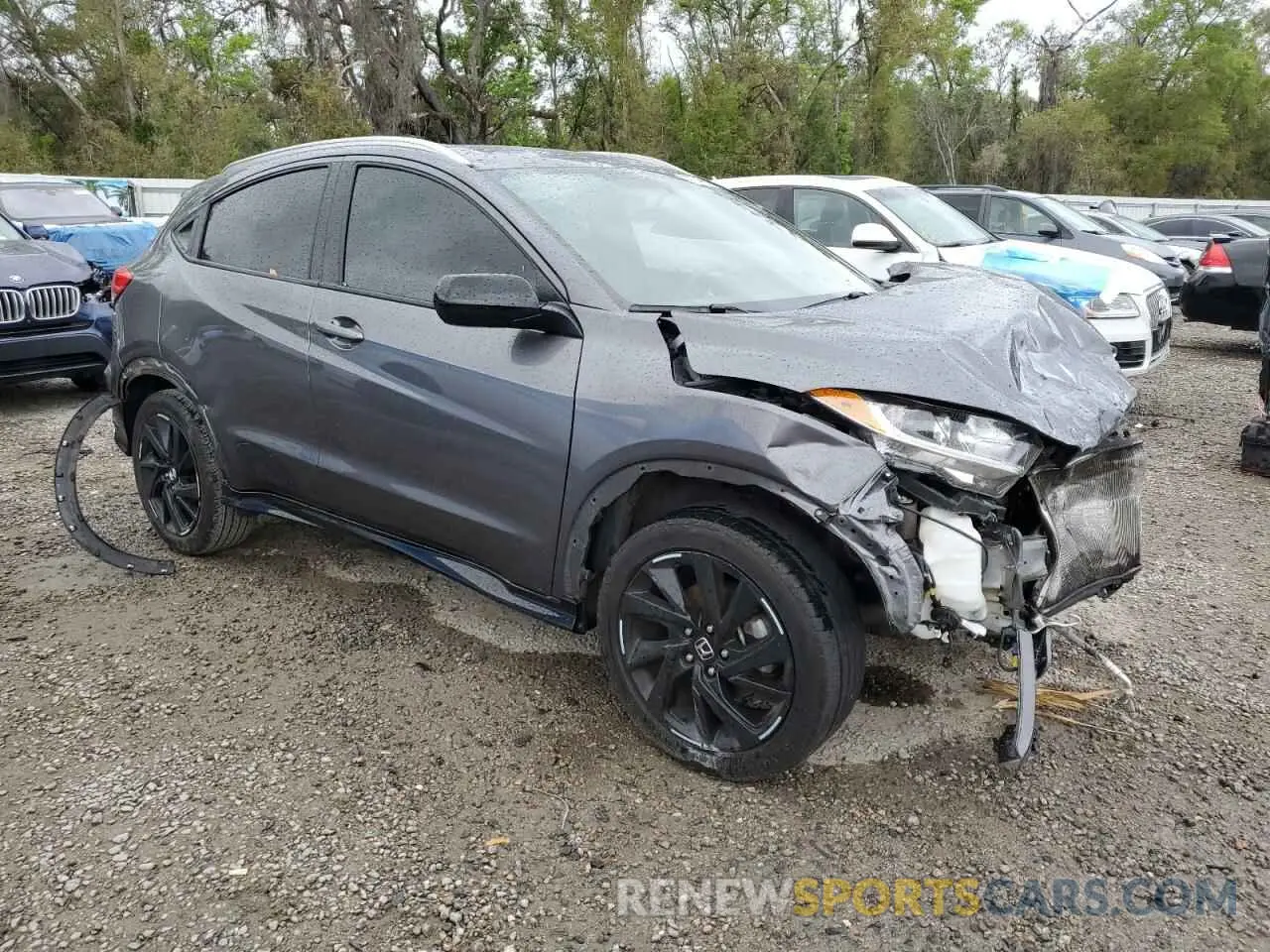 4 fotografías del automóvil dañado 3CZRU6H11NM746158 HONDA HR-V 2022