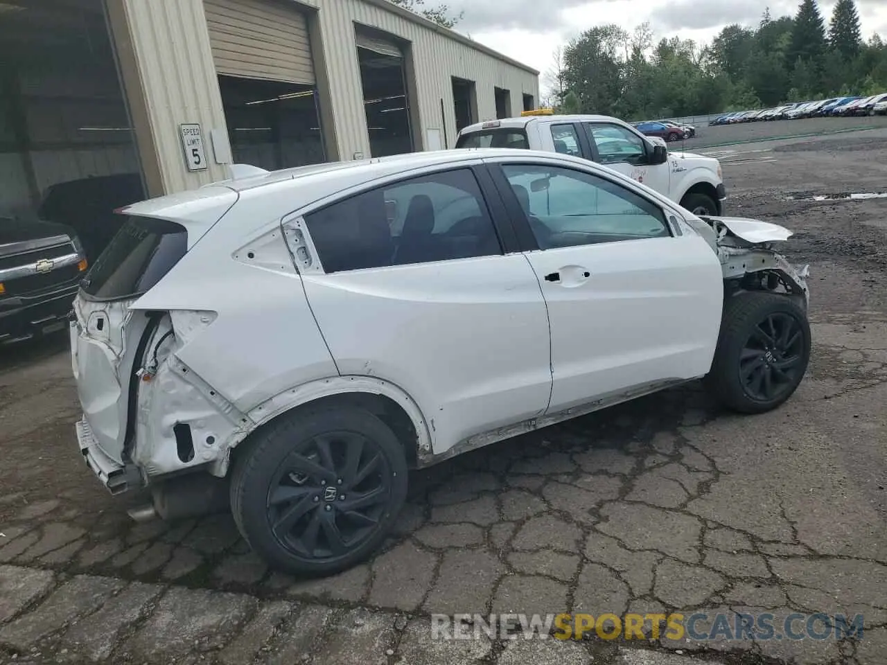 3 fotografías del automóvil dañado 3CZRU6H11NM766412 HONDA HR-V 2022