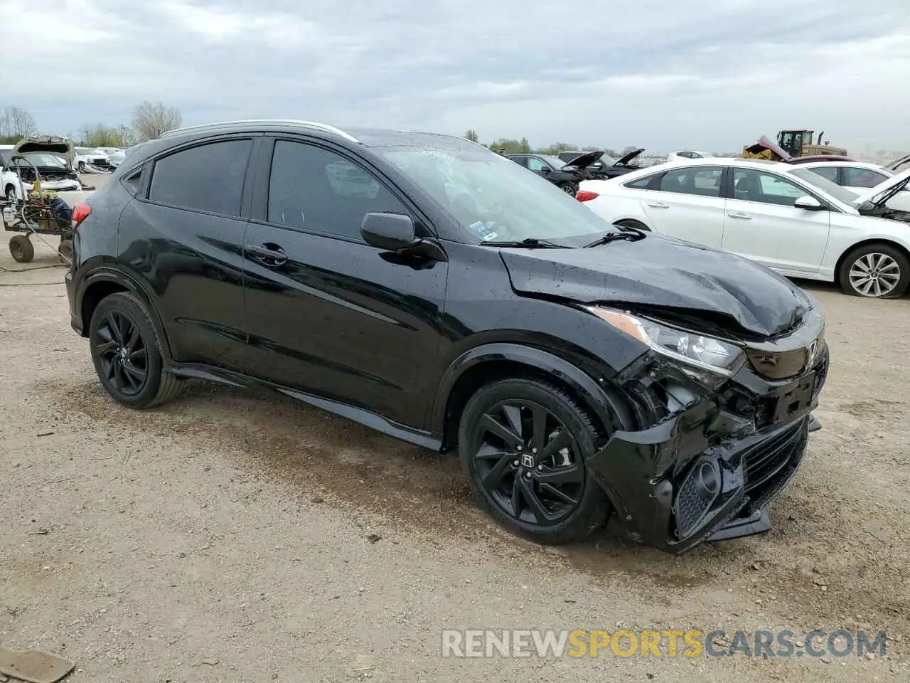 4 fotografías del automóvil dañado 3CZRU6H12NM714822 HONDA HR-V 2022