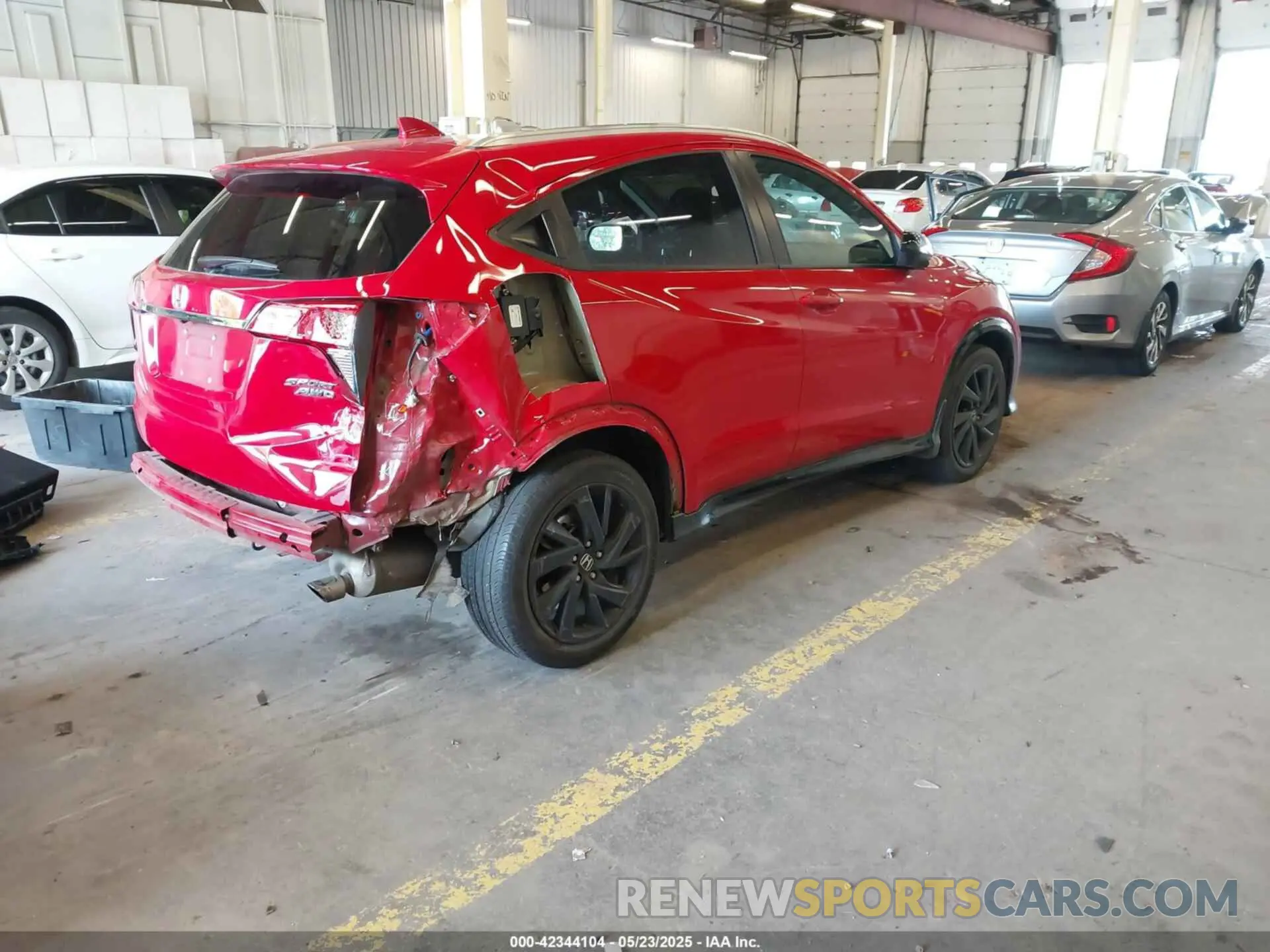 4 fotografías del automóvil dañado 3CZRU6H16NM731459 HONDA HR-V 2022
