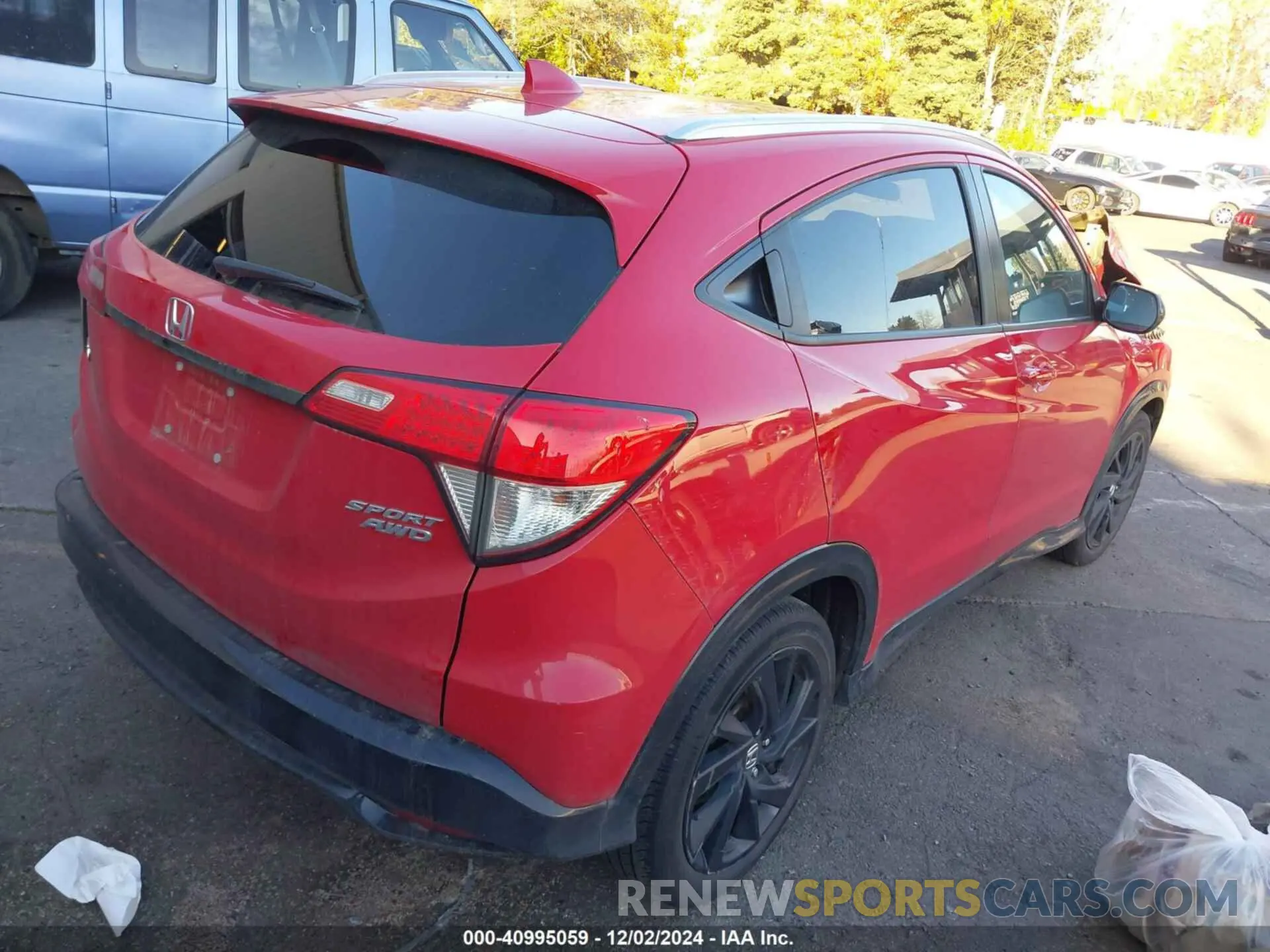 4 fotografías del automóvil dañado 3CZRU6H16NM734765 HONDA HR-V 2022