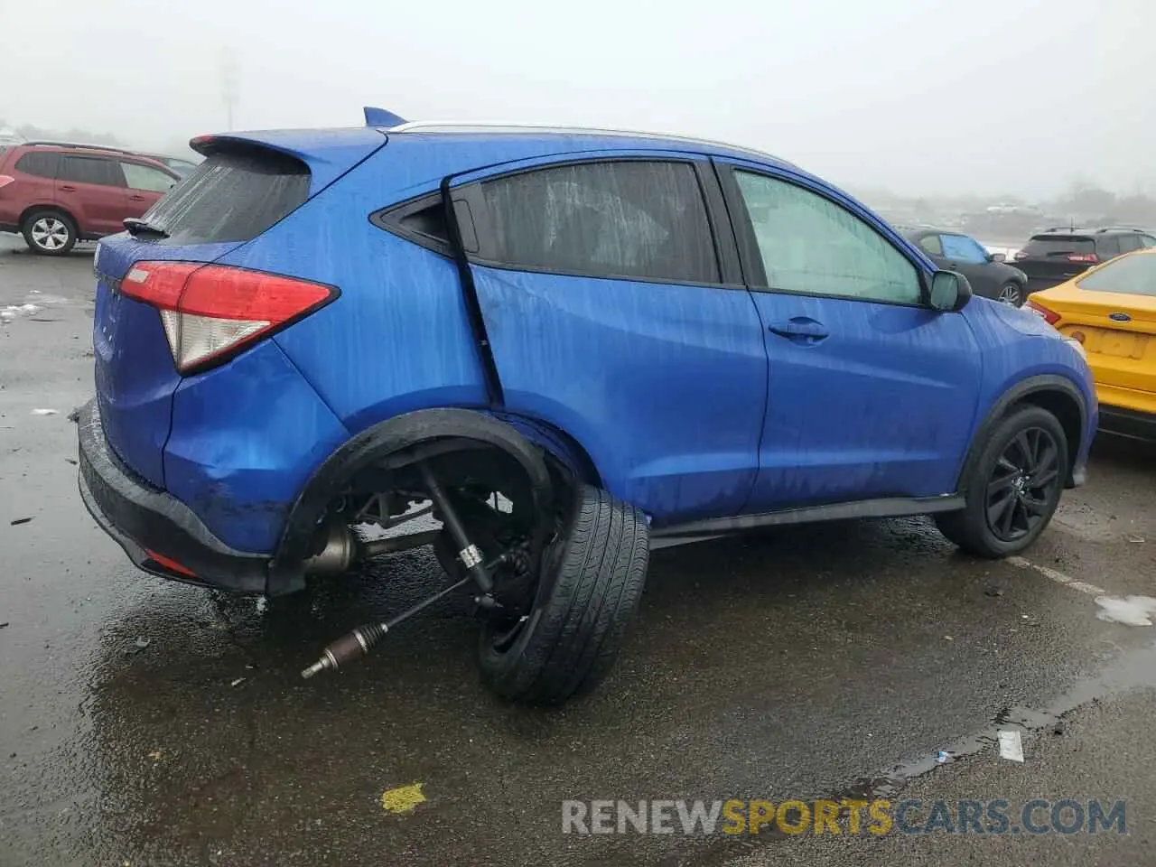 3 fotografías del automóvil dañado 3CZRU6H17NM767029 HONDA HR-V 2022
