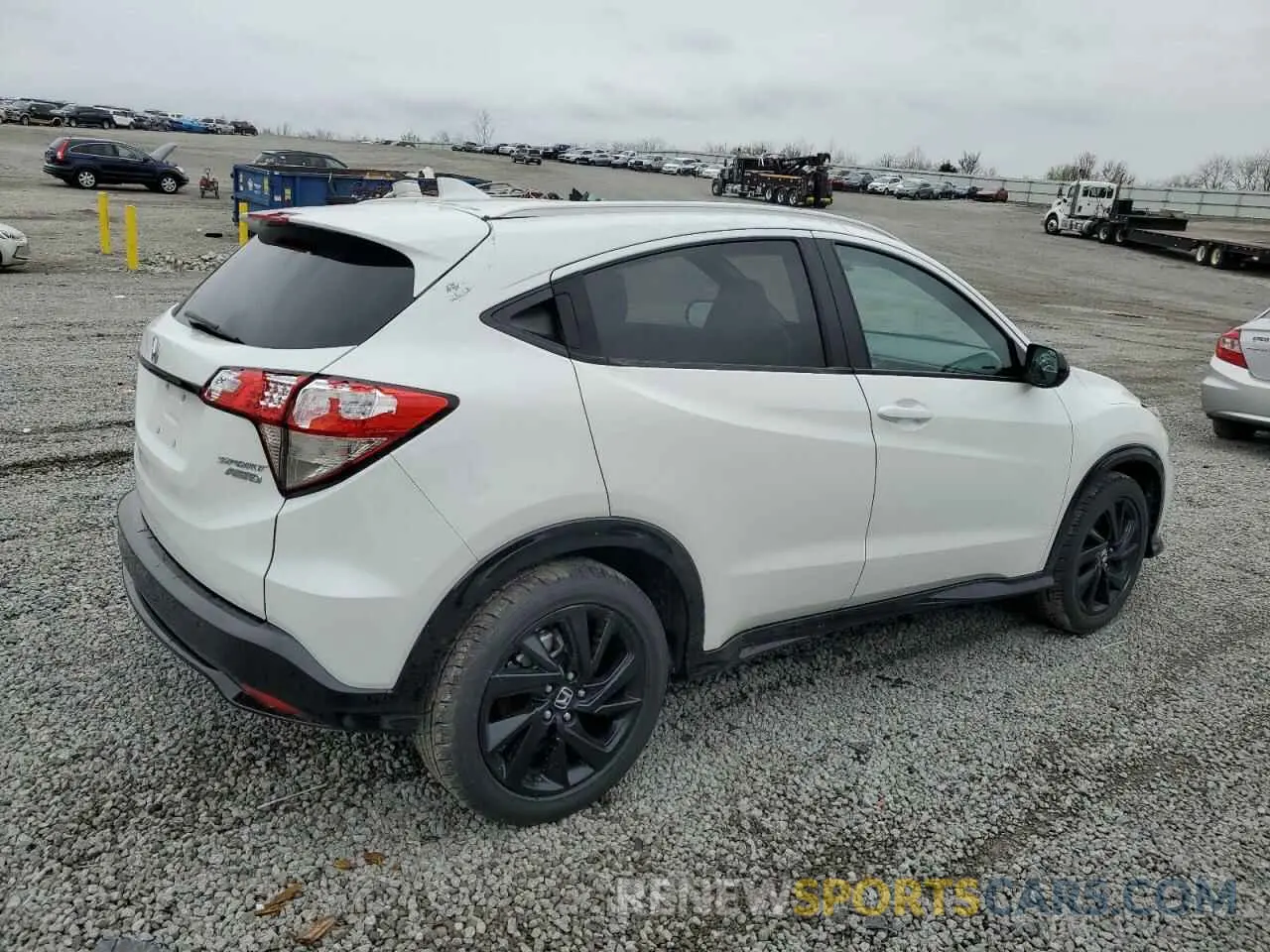 3 fotografías del automóvil dañado 3CZRU6H1XNM711635 HONDA HR-V 2022