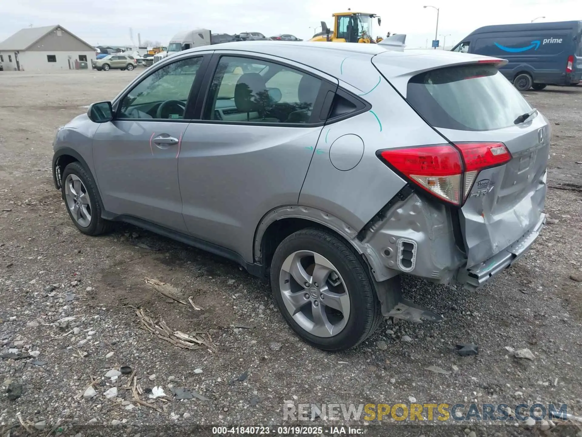 3 fotografías del automóvil dañado 3CZRU6H31NM701089 HONDA HR-V 2022