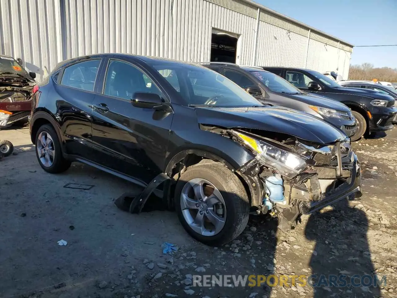 4 fotografías del automóvil dañado 3CZRU6H31NM736568 HONDA HR-V 2022