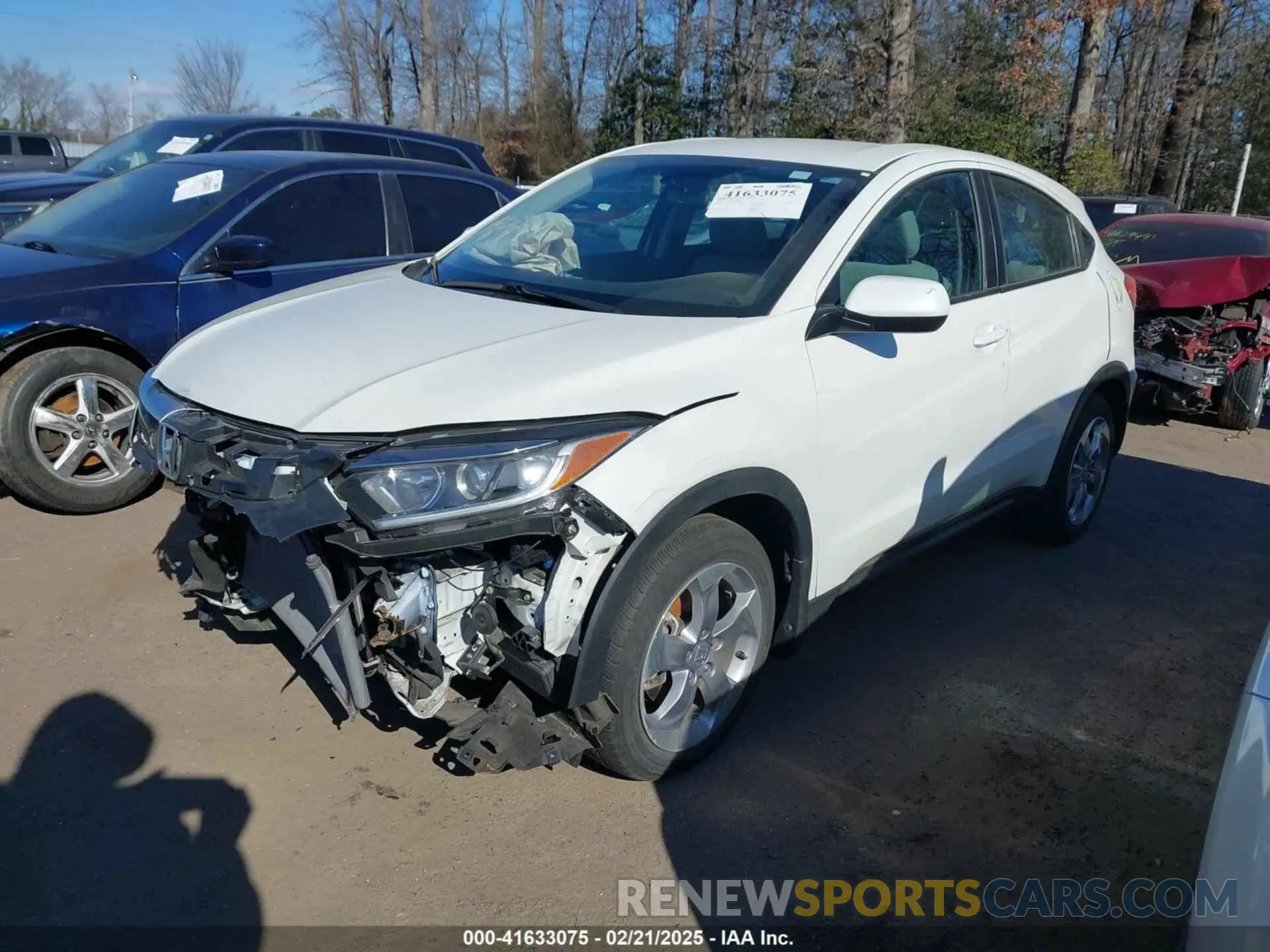 2 fotografías del automóvil dañado 3CZRU6H31NM768923 HONDA HR-V 2022