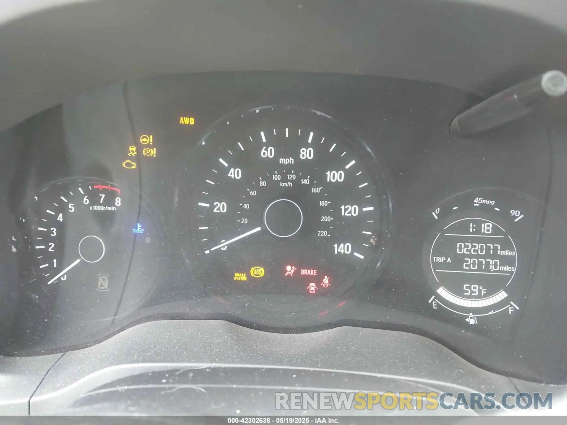 7 fotografías del automóvil dañado 3CZRU6H32NM733338 HONDA HR-V 2022