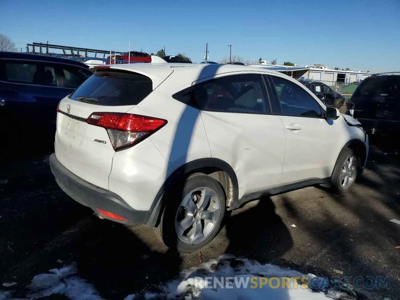 3 fotografías del automóvil dañado 3CZRU6H32NM741374 HONDA HR-V 2022