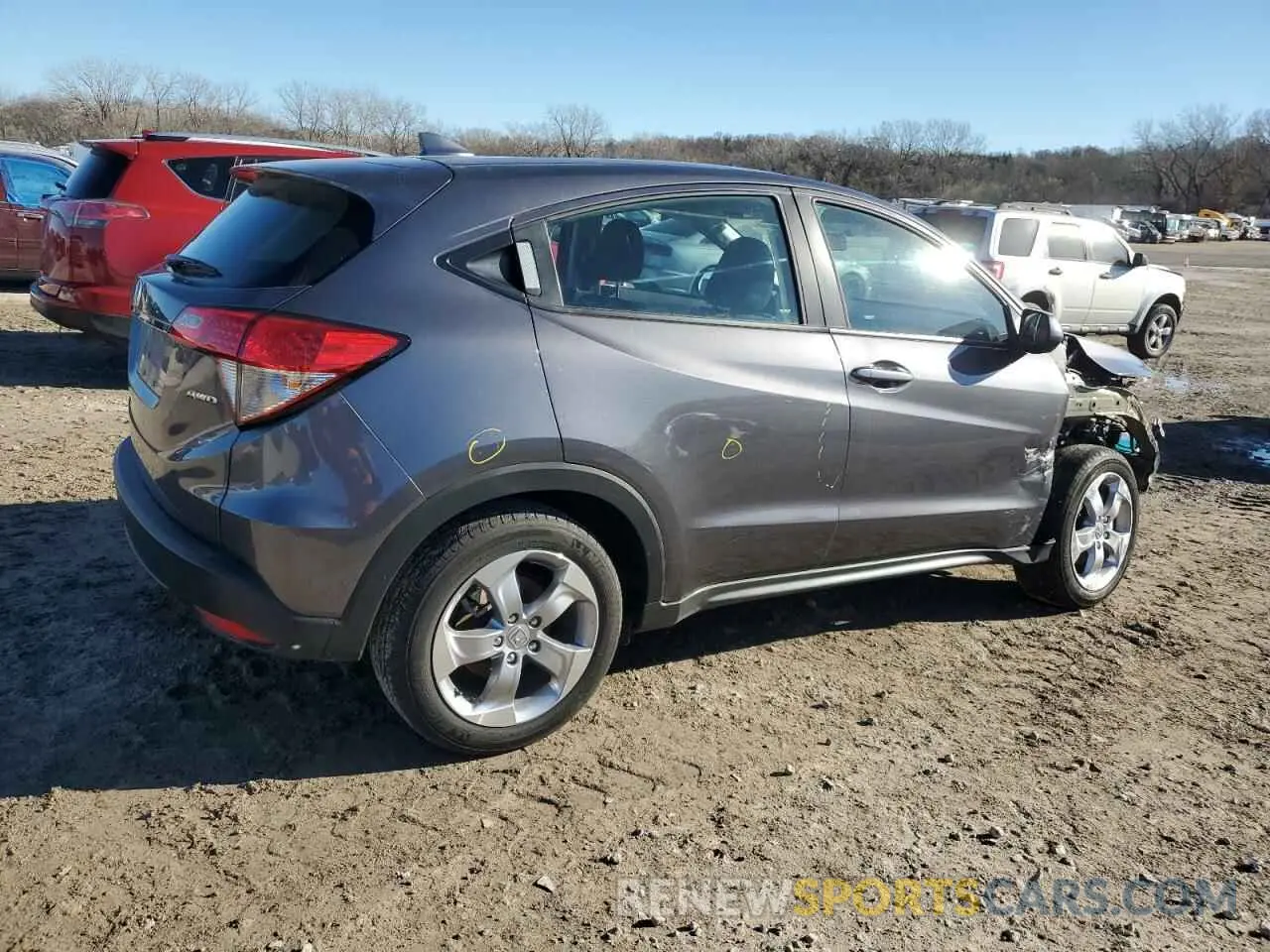 3 fotografías del automóvil dañado 3CZRU6H35NM763322 HONDA HR-V 2022
