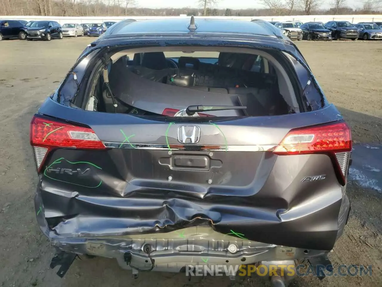 6 fotografías del automóvil dañado 3CZRU6H51NM775288 HONDA HR-V 2022