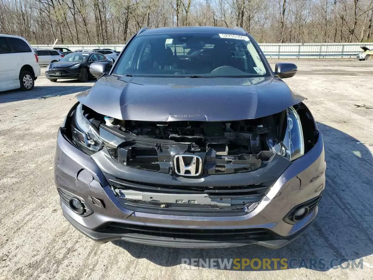 5 fotografías del automóvil dañado 3CZRU6H52NM758726 HONDA HR-V 2022