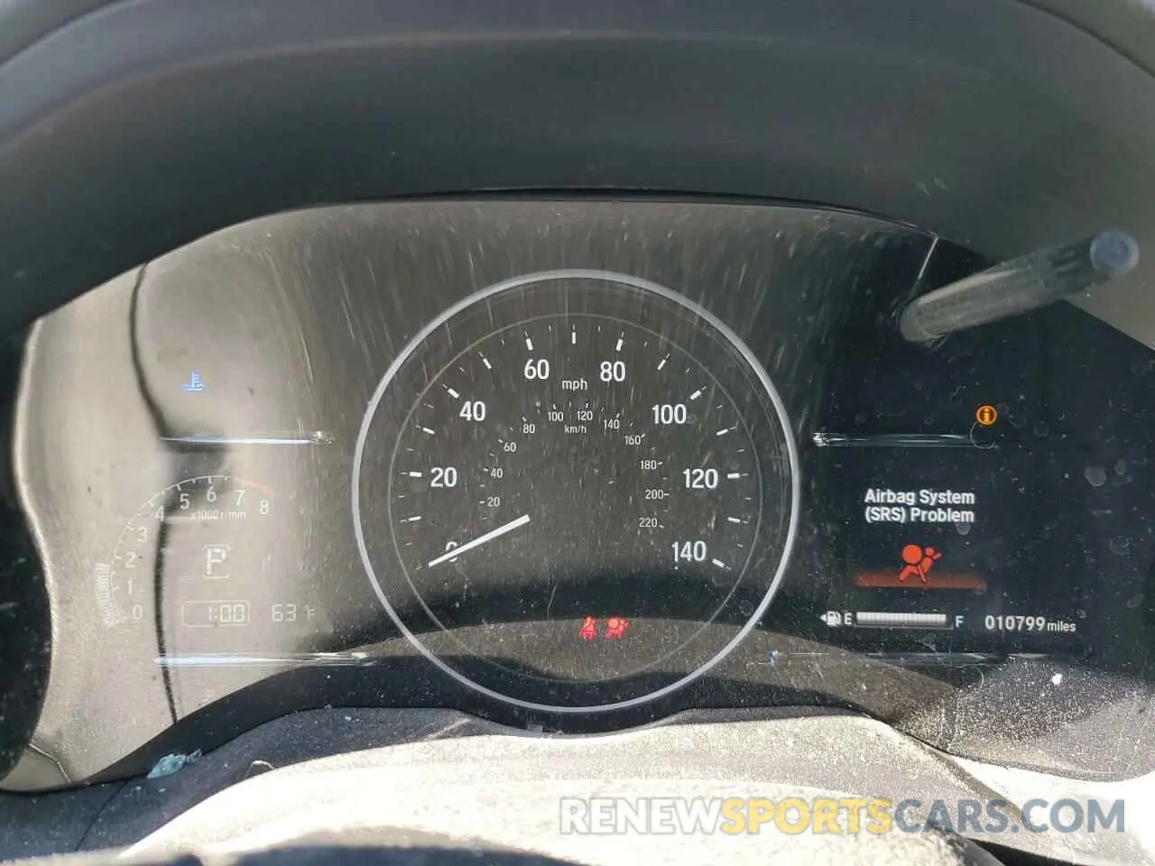 9 fotografías del automóvil dañado 3CZRU6H54NM760445 HONDA HR-V 2022