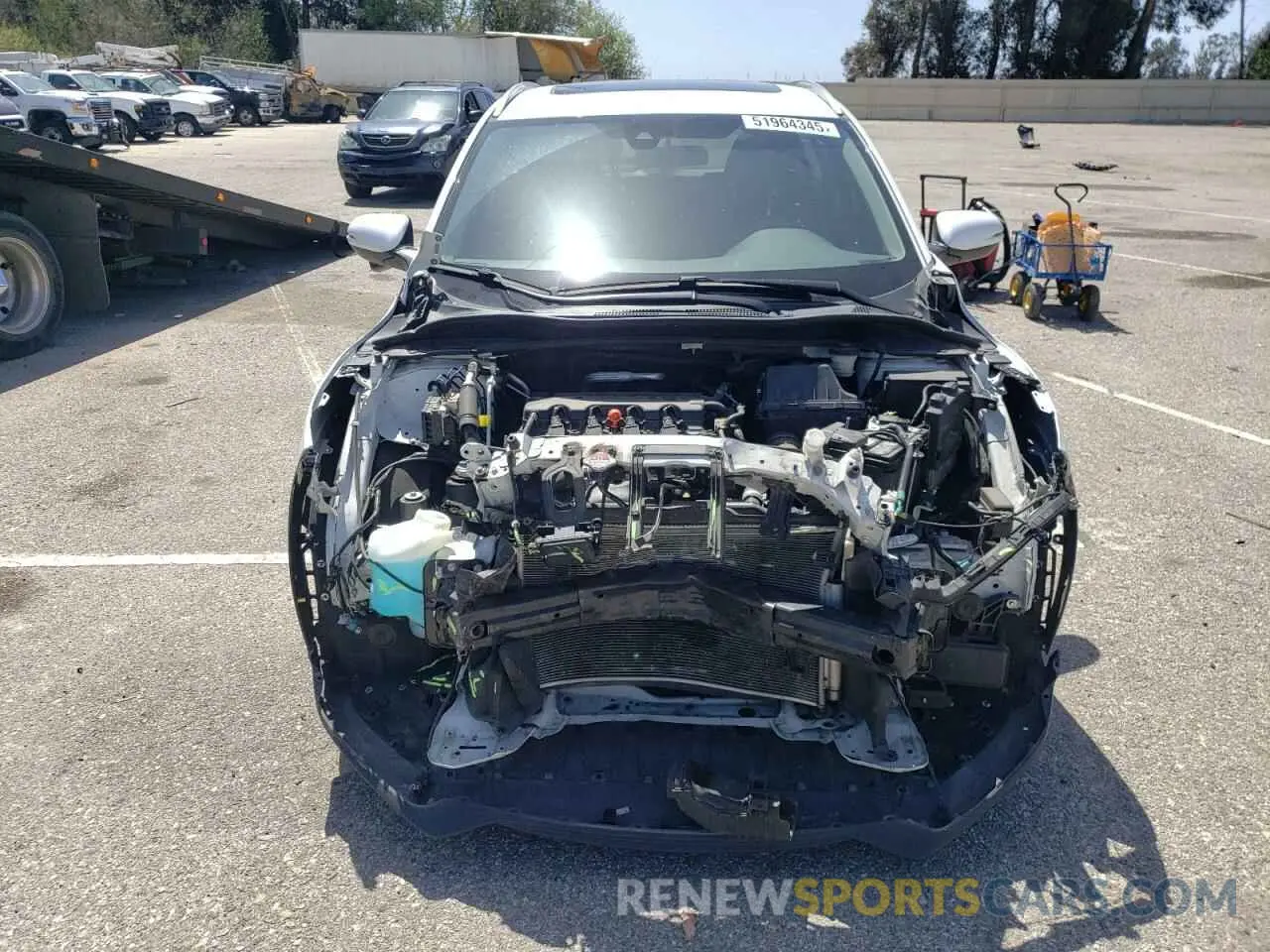 5 fotografías del automóvil dañado 3CZRU6H55NM752595 HONDA HR-V 2022