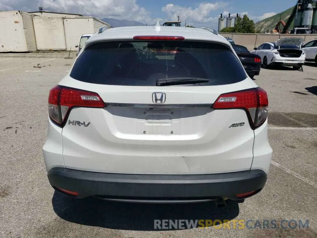 6 fotografías del automóvil dañado 3CZRU6H55NM752595 HONDA HR-V 2022