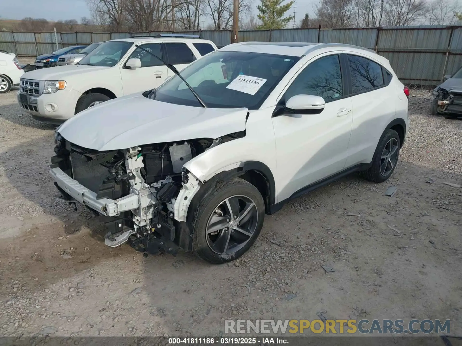 2 fotografías del automóvil dañado 3CZRU6H55NM767243 HONDA HR-V 2022