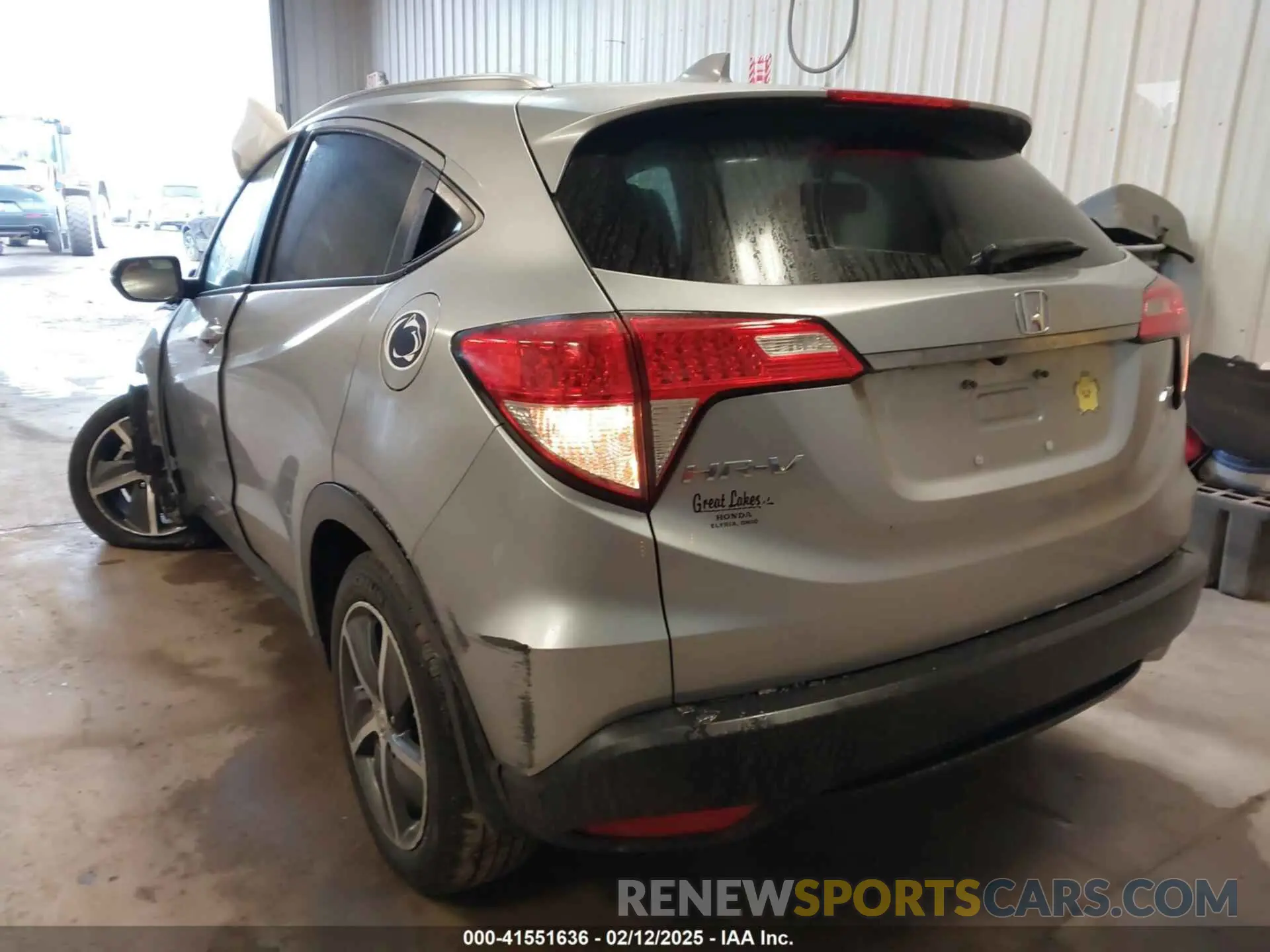 3 fotografías del automóvil dañado 3CZRU6H56NM774699 HONDA HR-V 2022