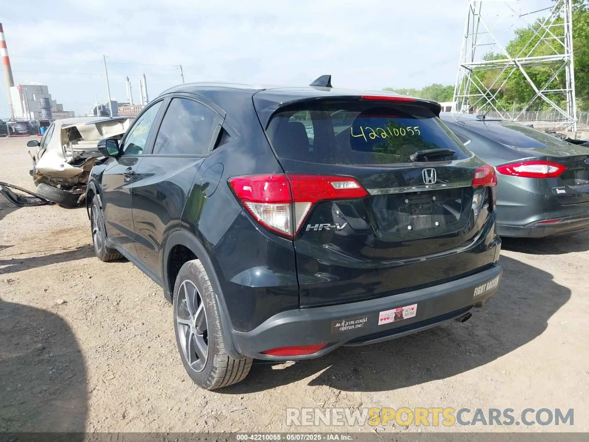 3 fotografías del automóvil dañado 3CZRU6H57NM725401 HONDA HR-V 2022