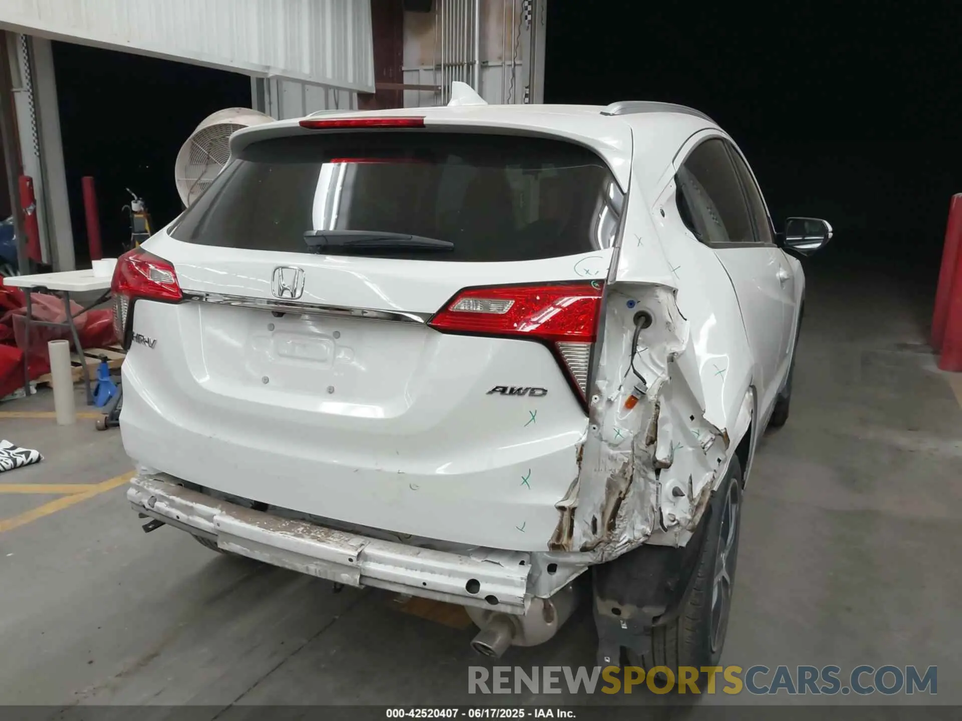 6 fotografías del automóvil dañado 3CZRU6H57NM730372 HONDA HR-V 2022