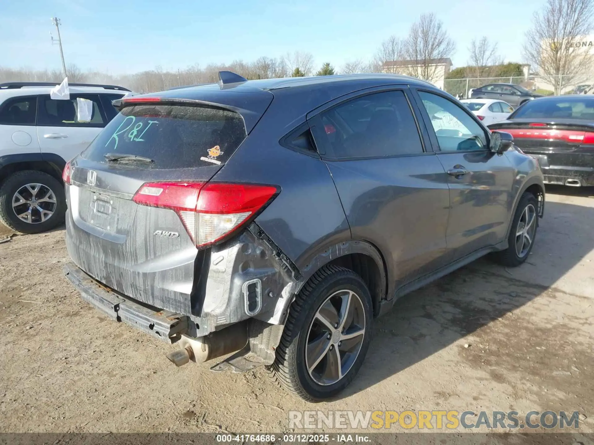 4 fotografías del automóvil dañado 3CZRU6H58NM716495 HONDA HR-V 2022
