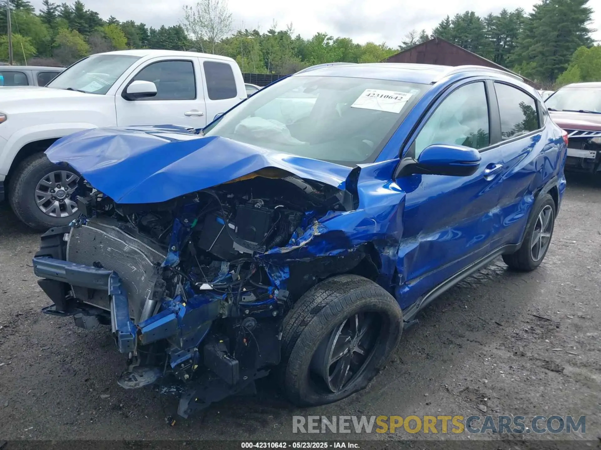 2 fotografías del automóvil dañado 3CZRU6H59NM750767 HONDA HR-V 2022