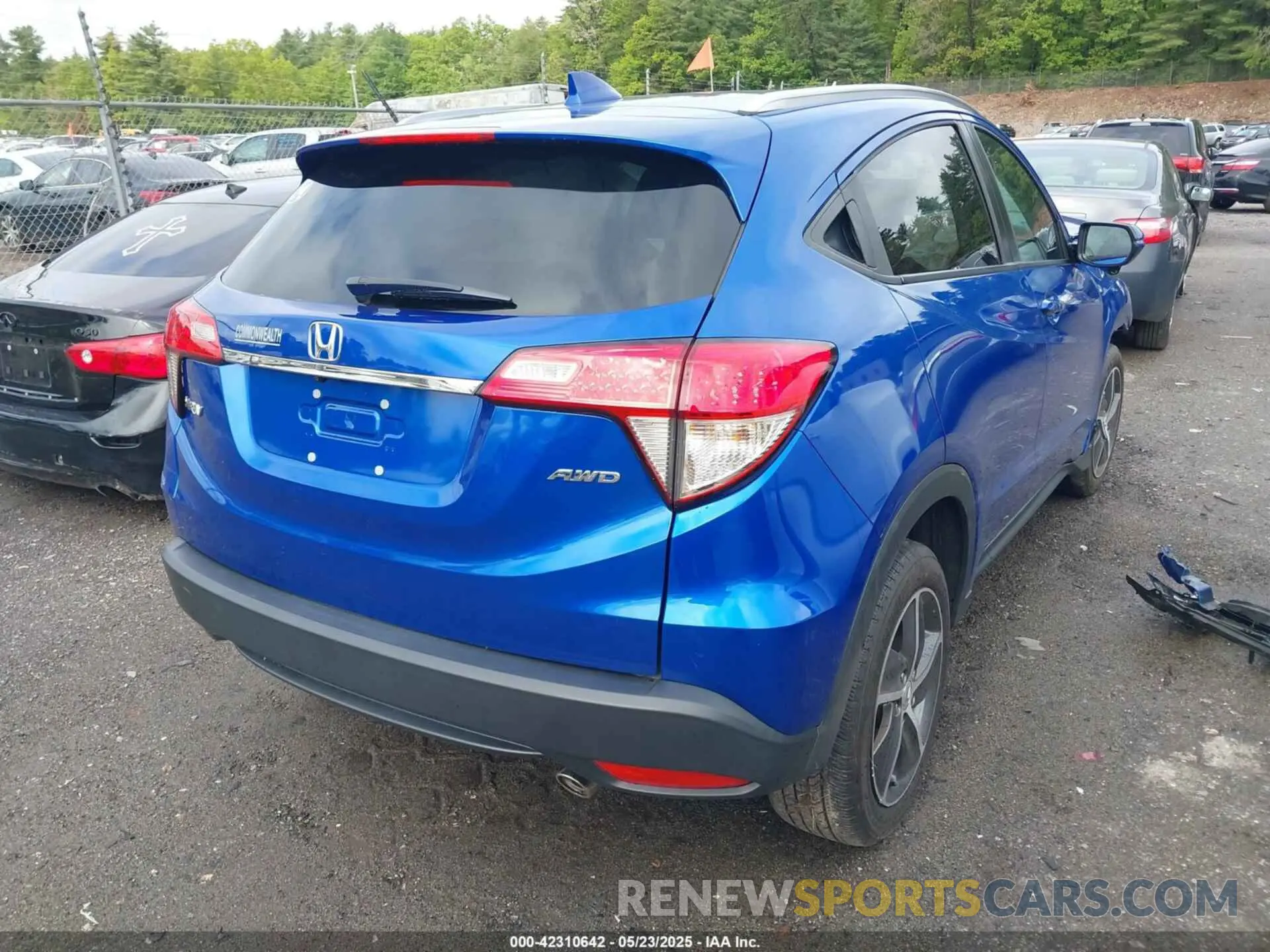 4 fotografías del automóvil dañado 3CZRU6H59NM750767 HONDA HR-V 2022