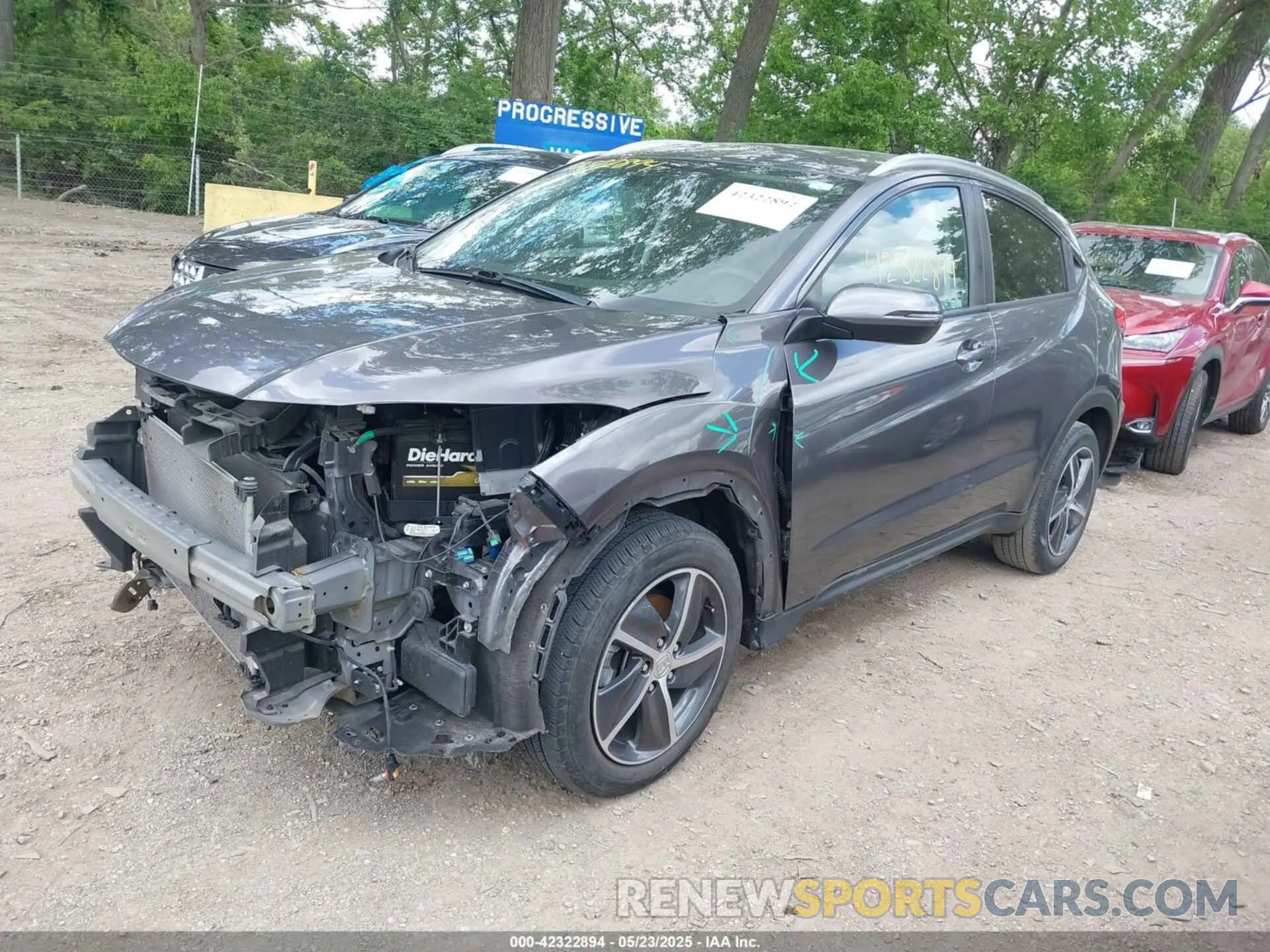 2 fotografías del automóvil dañado 3CZRU6H59NM764779 HONDA HR-V 2022