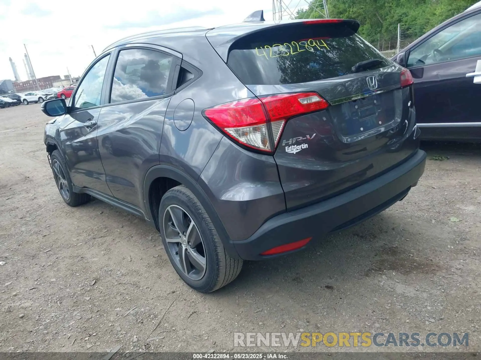 3 fotografías del automóvil dañado 3CZRU6H59NM764779 HONDA HR-V 2022