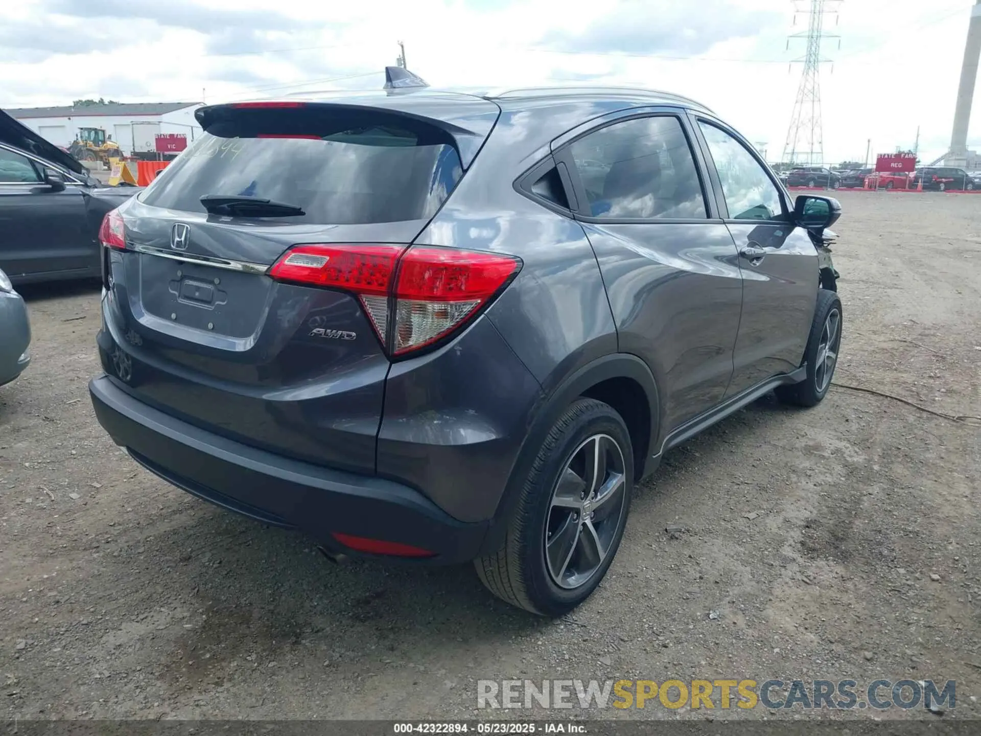 4 fotografías del automóvil dañado 3CZRU6H59NM764779 HONDA HR-V 2022
