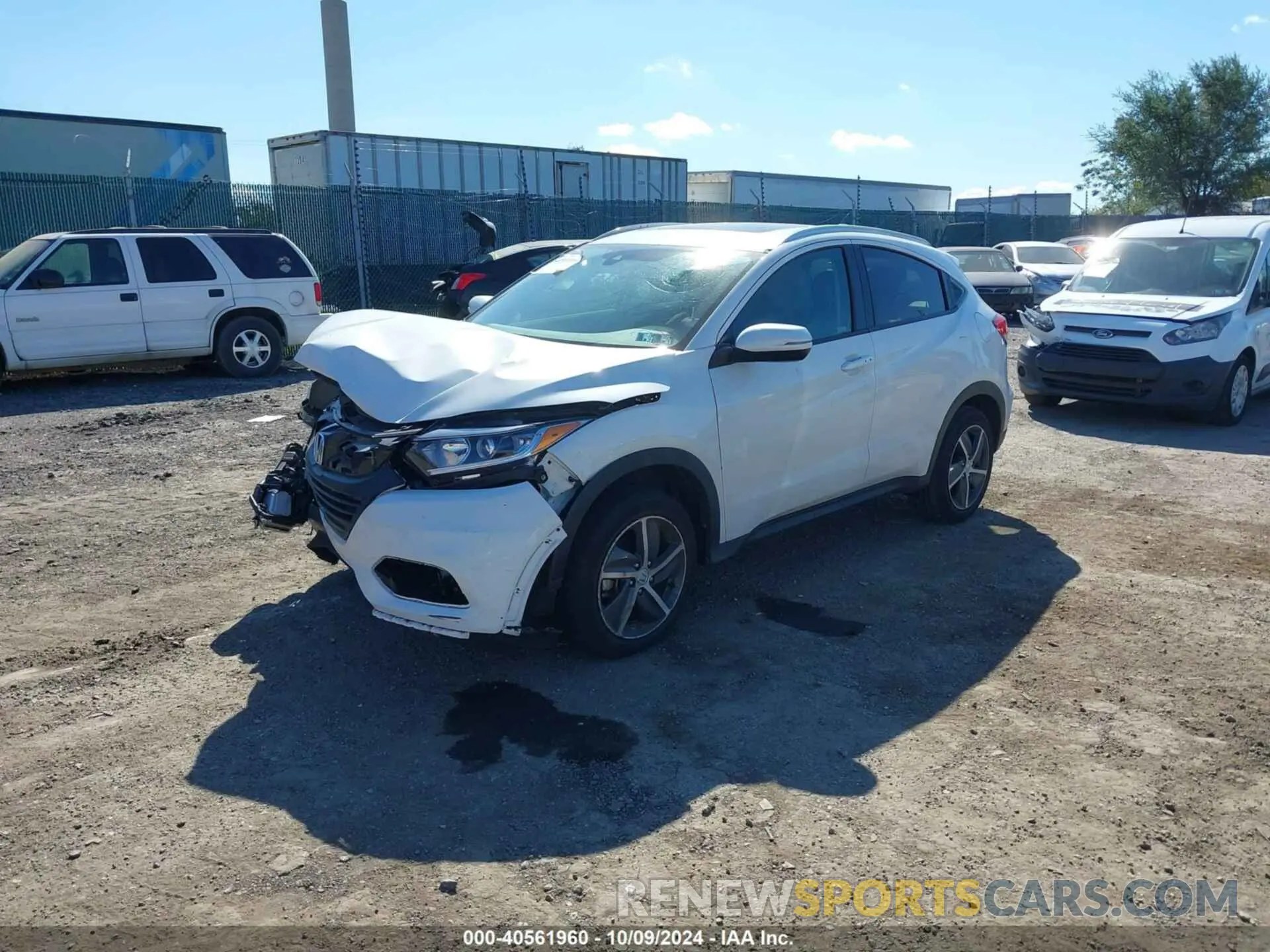 2 fotografías del automóvil dañado 3CZRU6H5XNM706180 HONDA HR-V 2022