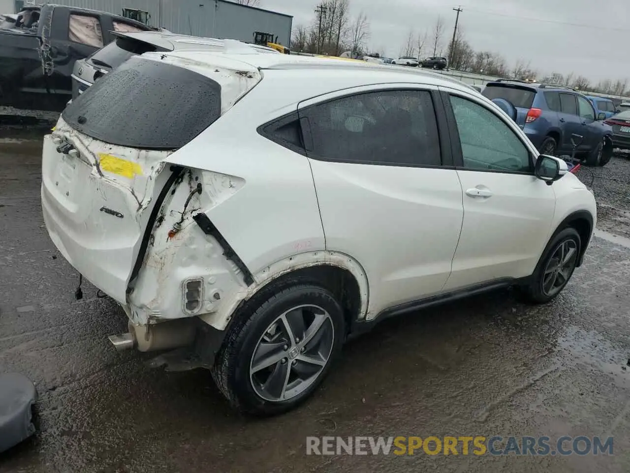 3 fotografías del automóvil dañado 3CZRU6H5XNM731046 HONDA HR-V 2022