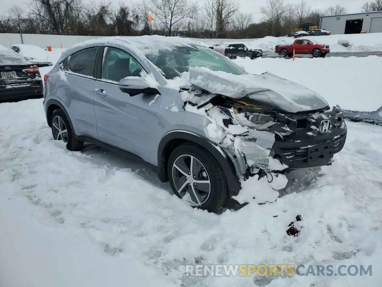 4 fotografías del automóvil dañado 3CZRU6H5XNM773362 HONDA HR-V 2022