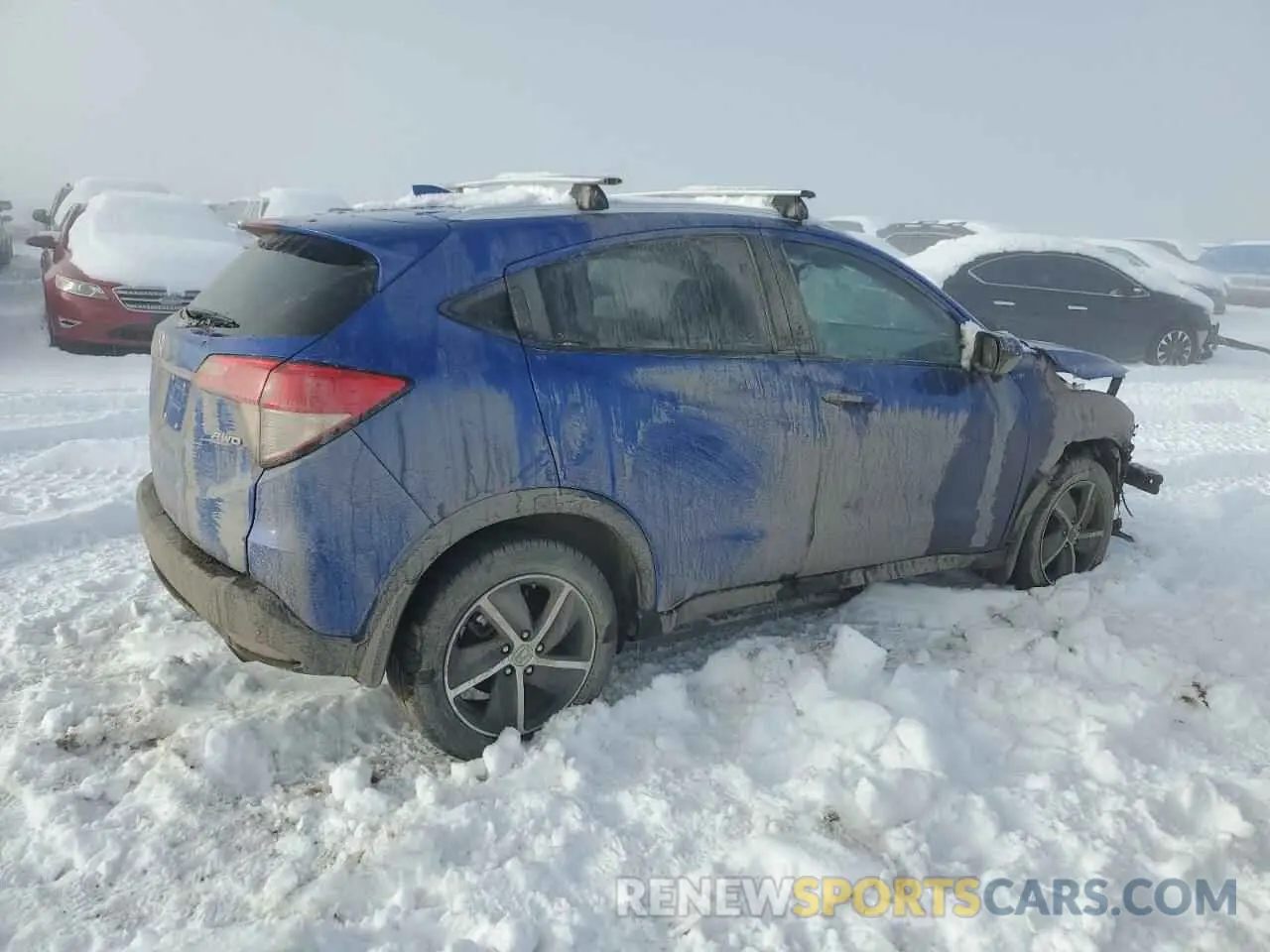 3 fotografías del automóvil dañado 3CZRU6H72NM747629 HONDA HR-V 2022