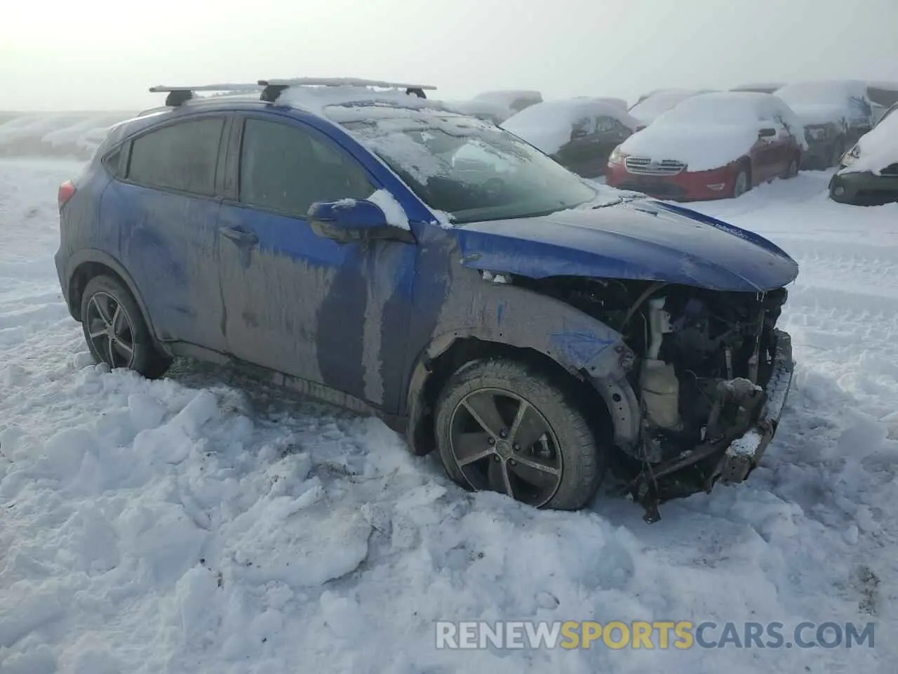 4 fotografías del automóvil dañado 3CZRU6H72NM747629 HONDA HR-V 2022