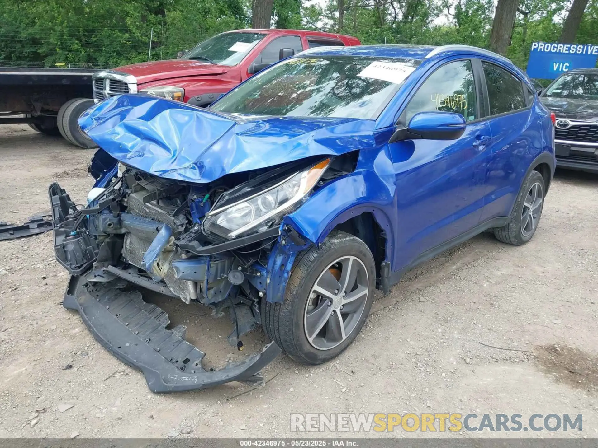 6 fotografías del automóvil dañado 3CZRU6H74NM702191 HONDA HR-V 2022