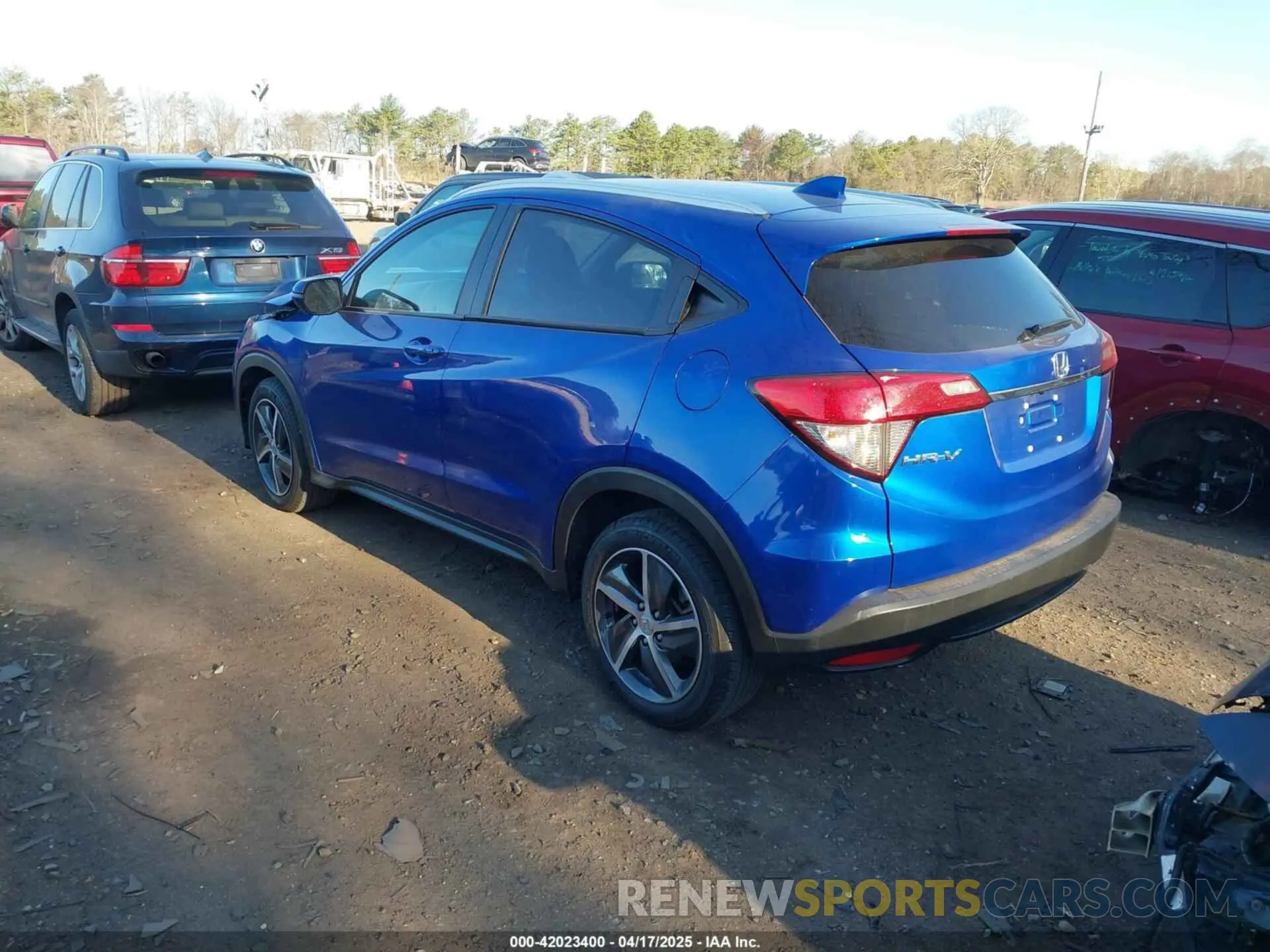3 fotografías del automóvil dañado 3CZRU6H77NM727635 HONDA HR-V 2022