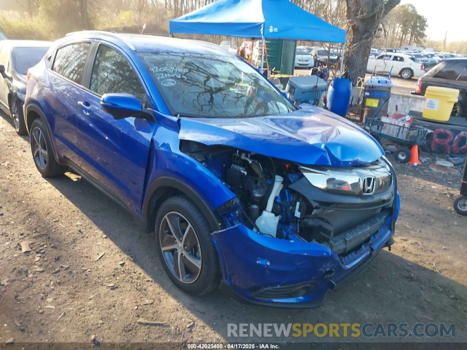 6 fotografías del automóvil dañado 3CZRU6H77NM727635 HONDA HR-V 2022